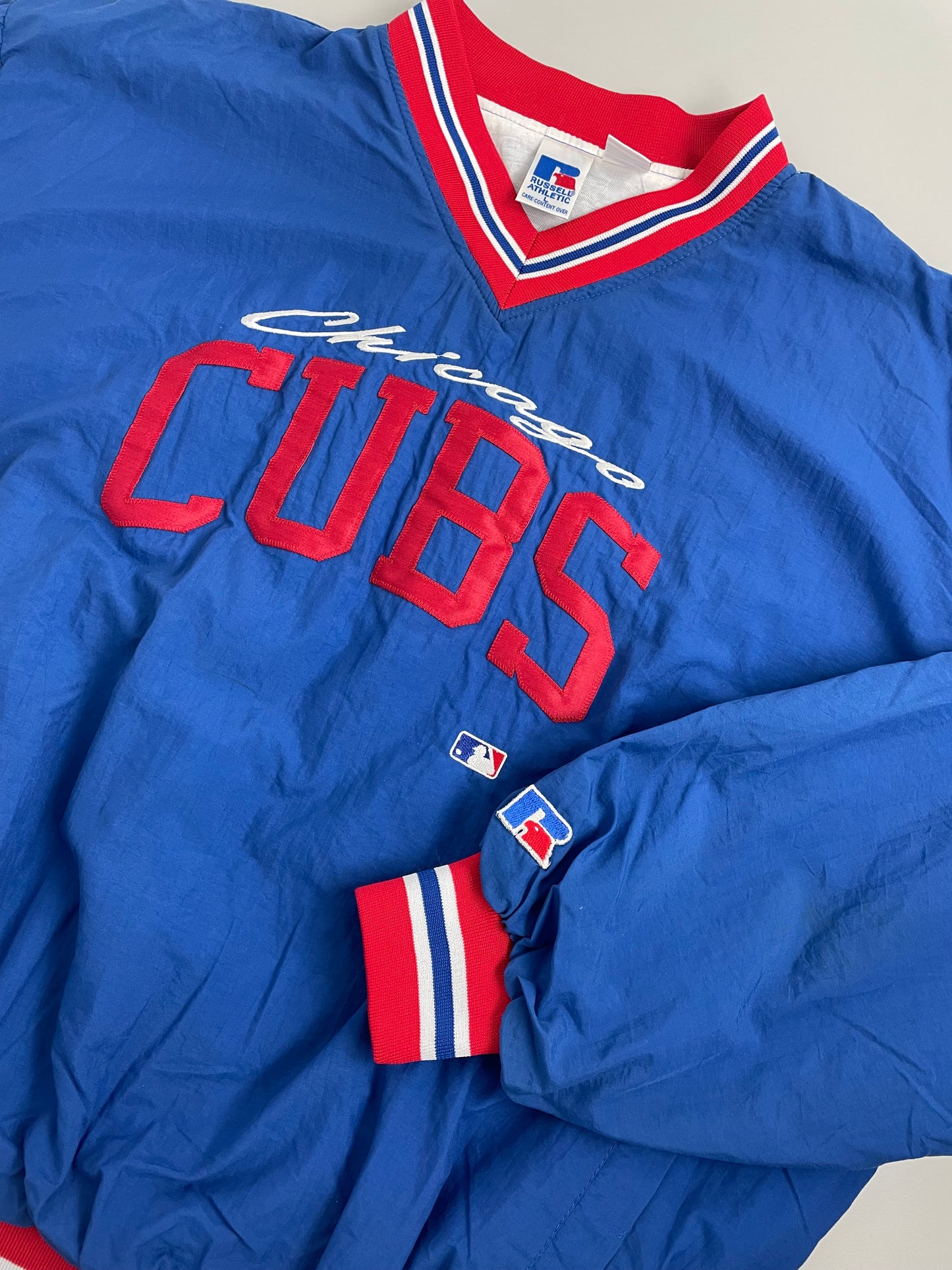 00s Russel Athletic Chicago Cubs NHL Pullover Blue Red L