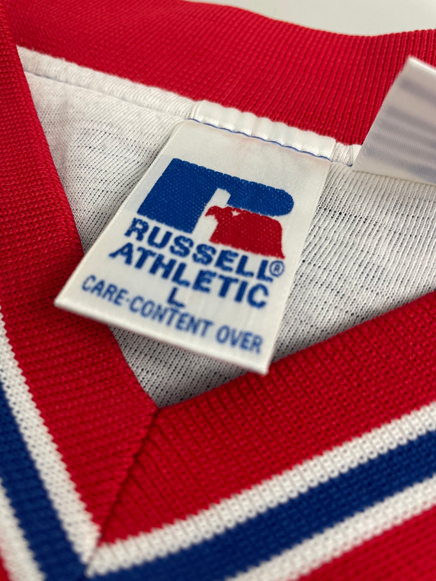 00s Russel Athletic Chicago Cubs NHL Pullover Blue Red L