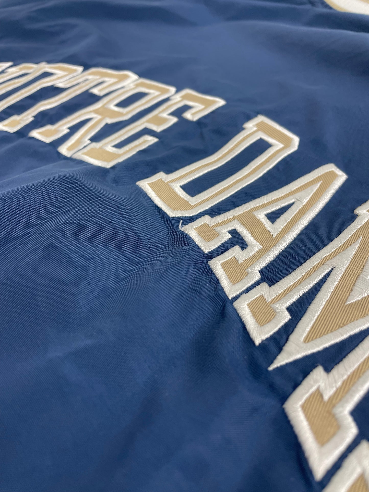 90s Starter Notre Dame Fighting Irish Pullover Navy XXL