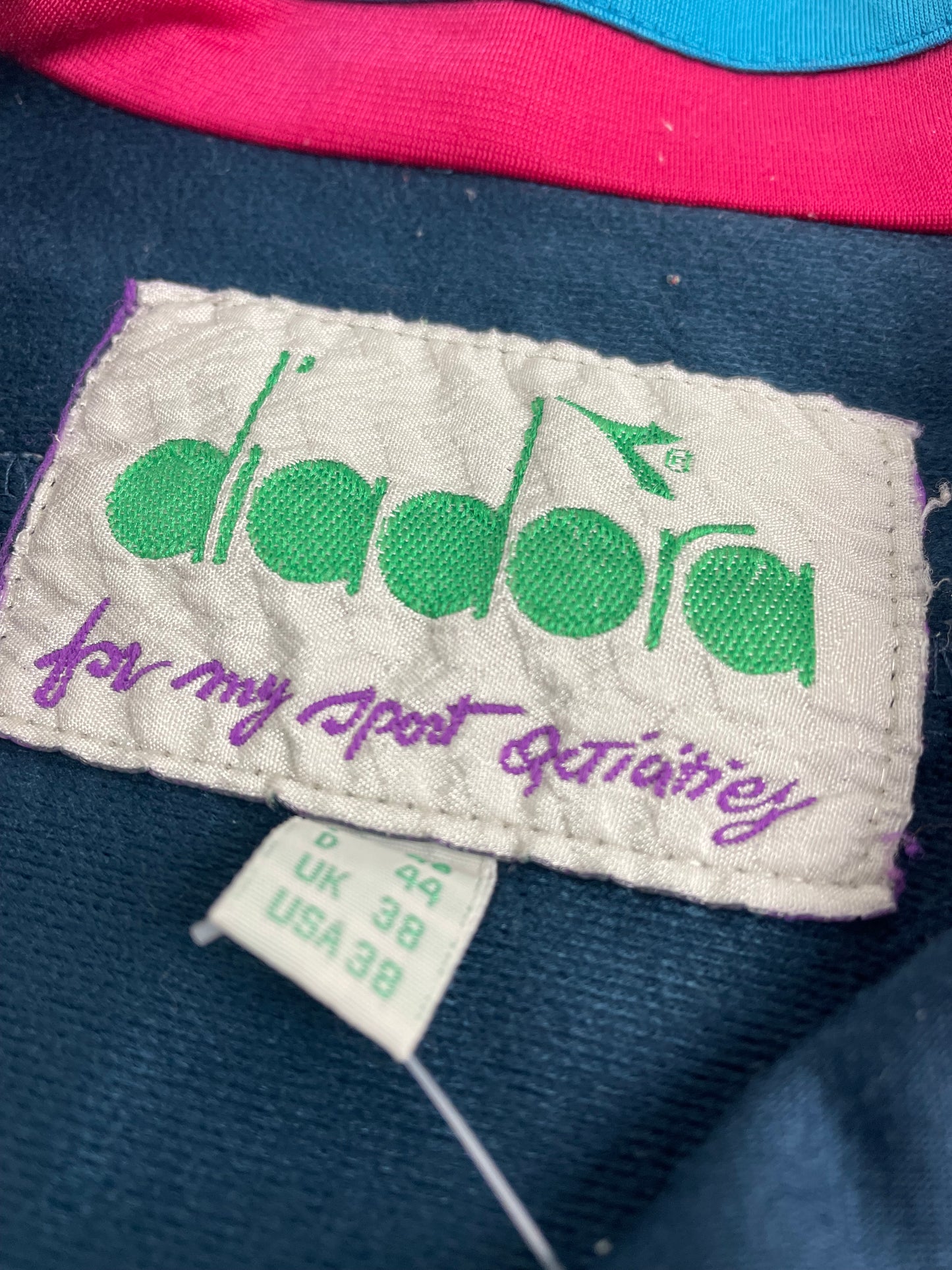 90s Diadora Trackjacket Navy Blue M/L