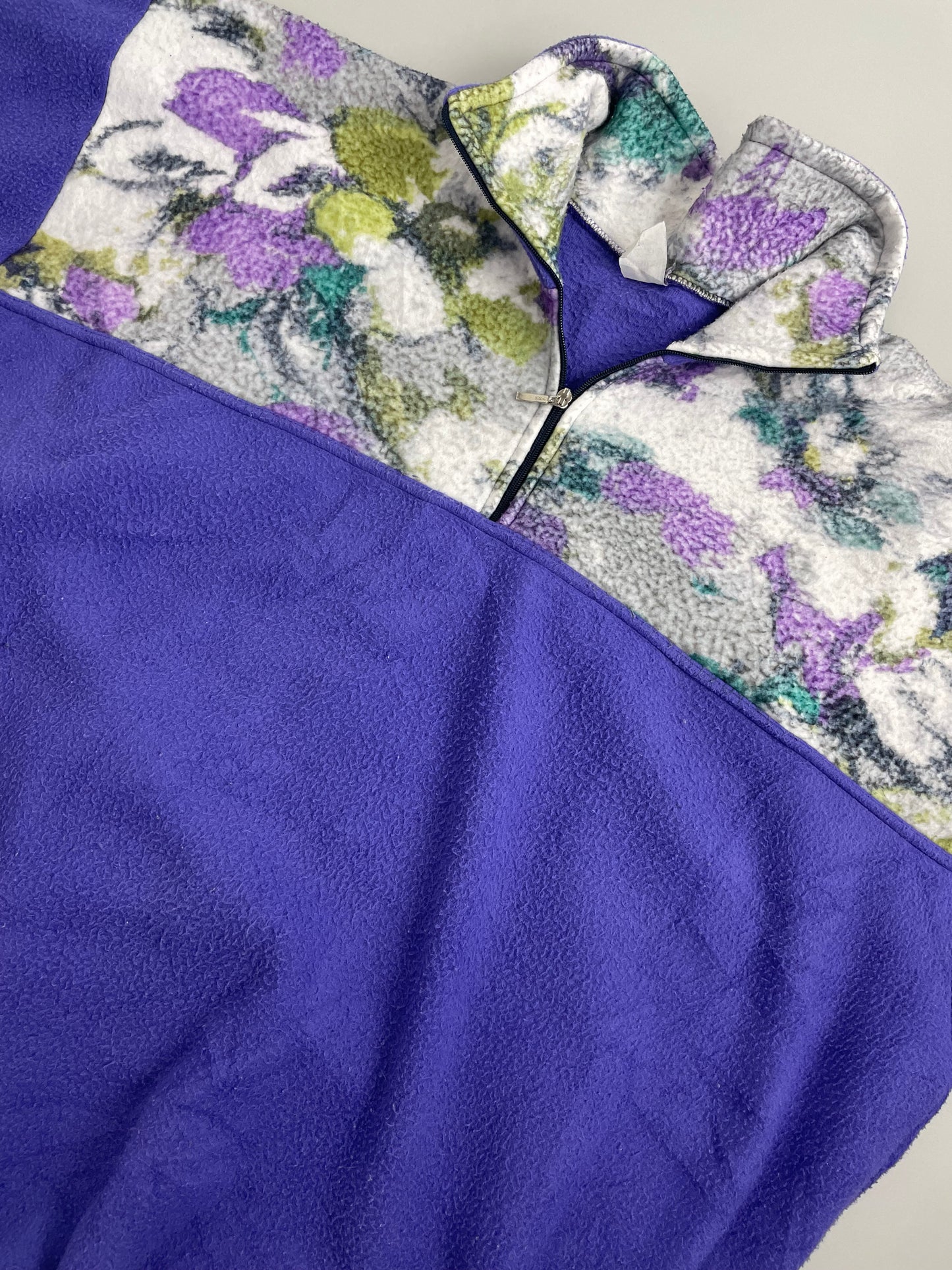 90s Unbranded Crazy Fleece Purple L/XL