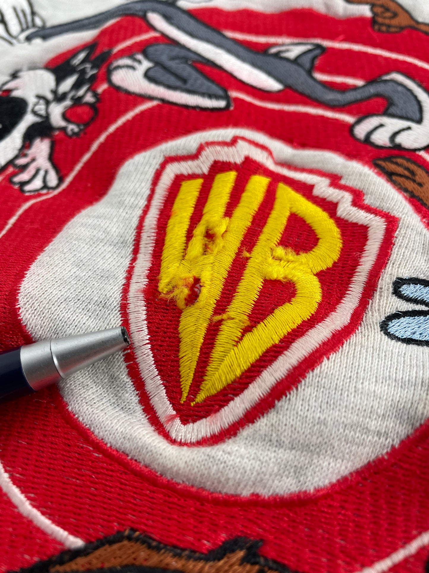 90s Looney Tunes Warner Brothers Sweatshirt Grey M