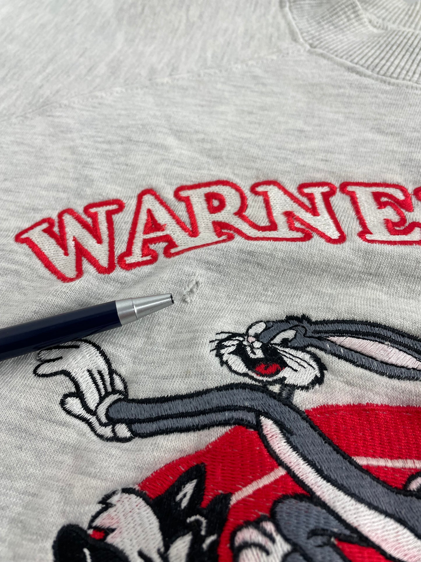 90s Looney Tunes Warner Brothers Sweatshirt Grey M