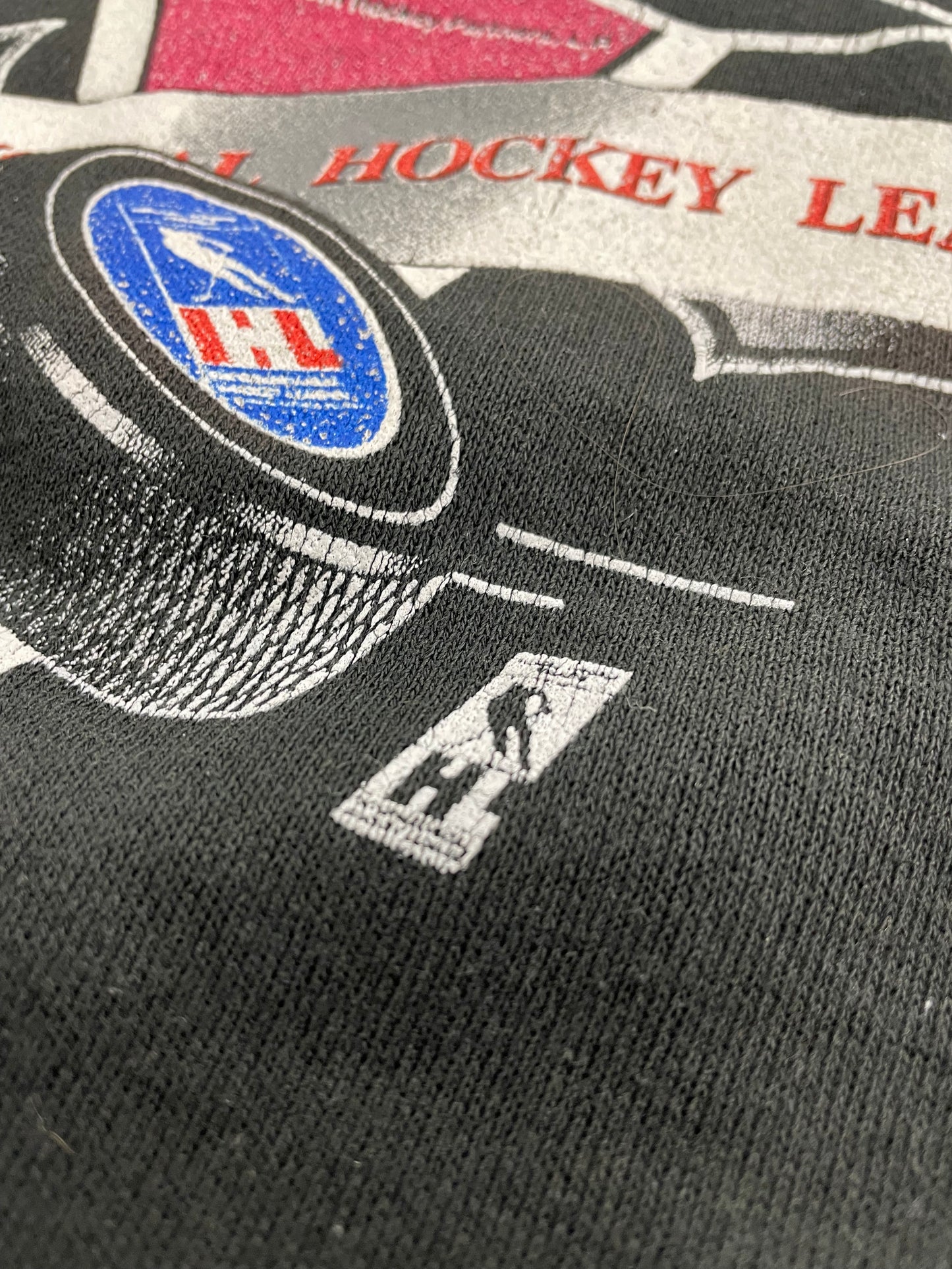 90s League Leader Chicago Wolves NHL/IHL Sweatshirt Black M