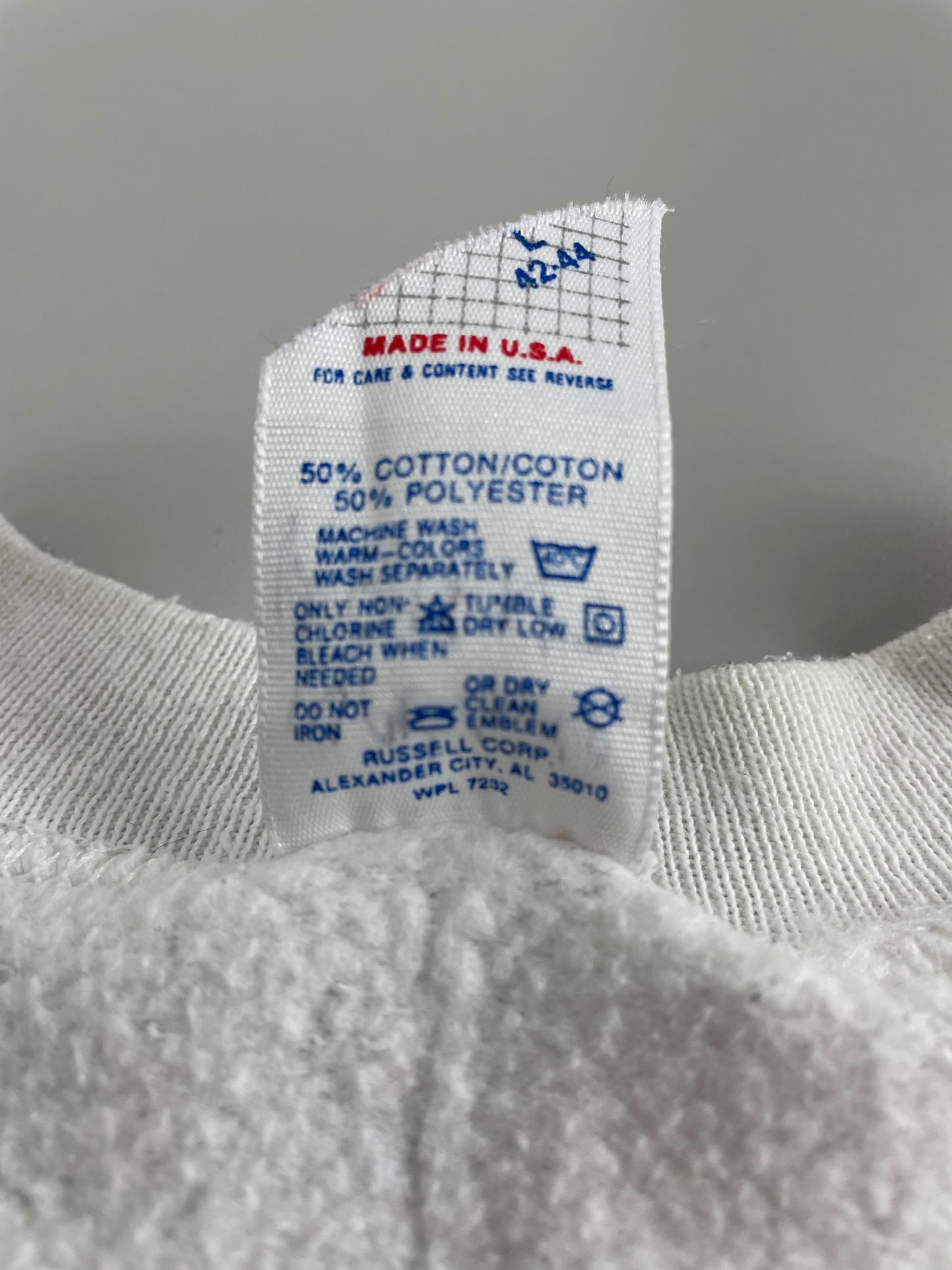 80s Jerzees Hard Rock Cafe New York Sweatshirt White L