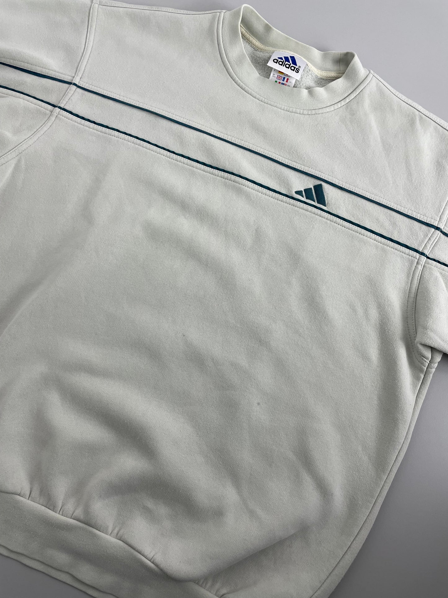 00s Adidas Sweatshirt Creme S/M