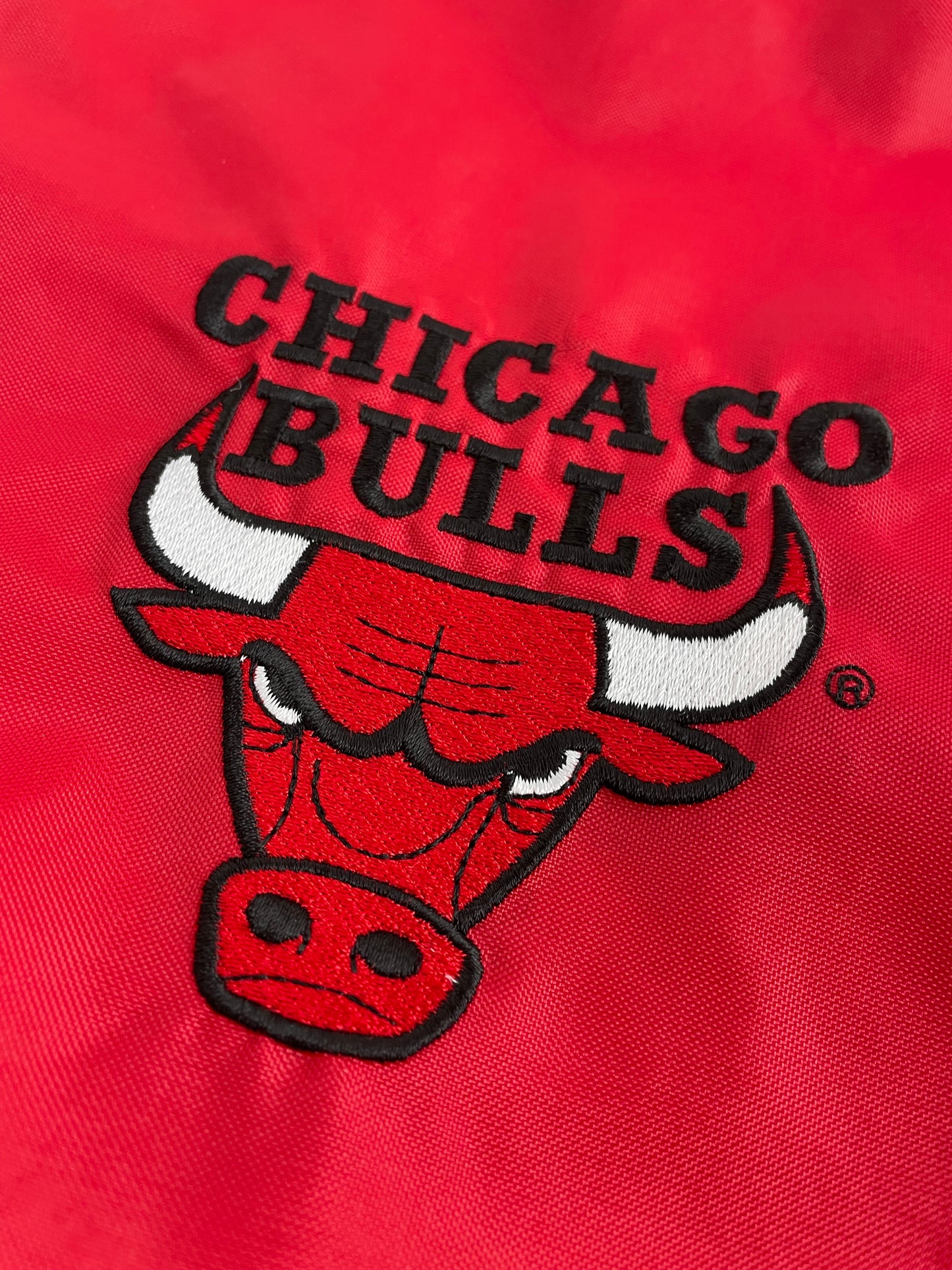 90s DeLong Chicago Bulls NBA Jacket Red S/M