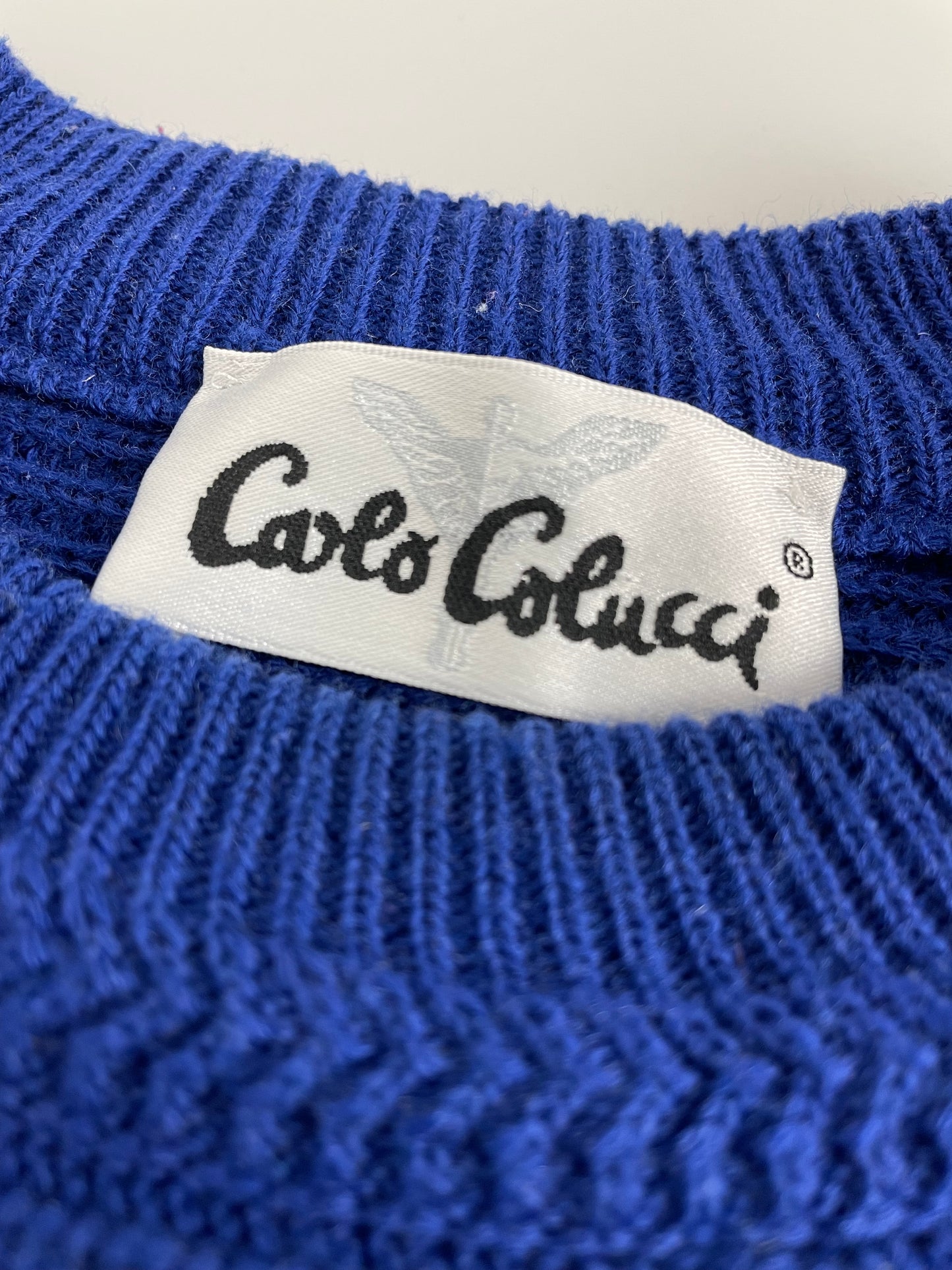 90s Carlo Colucci Knit Blue L
