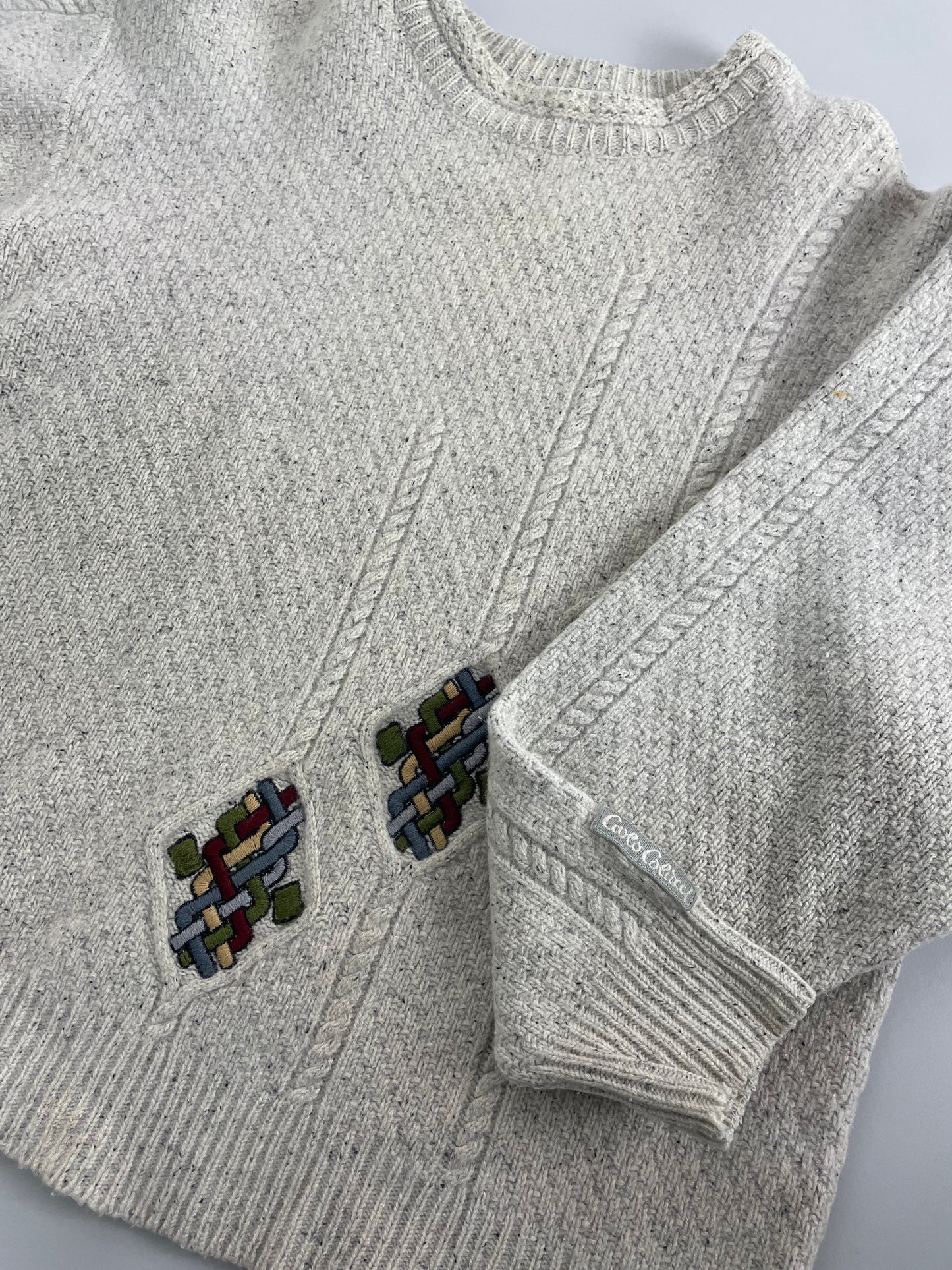 80s Carlo Colucci Knit Beige S/M