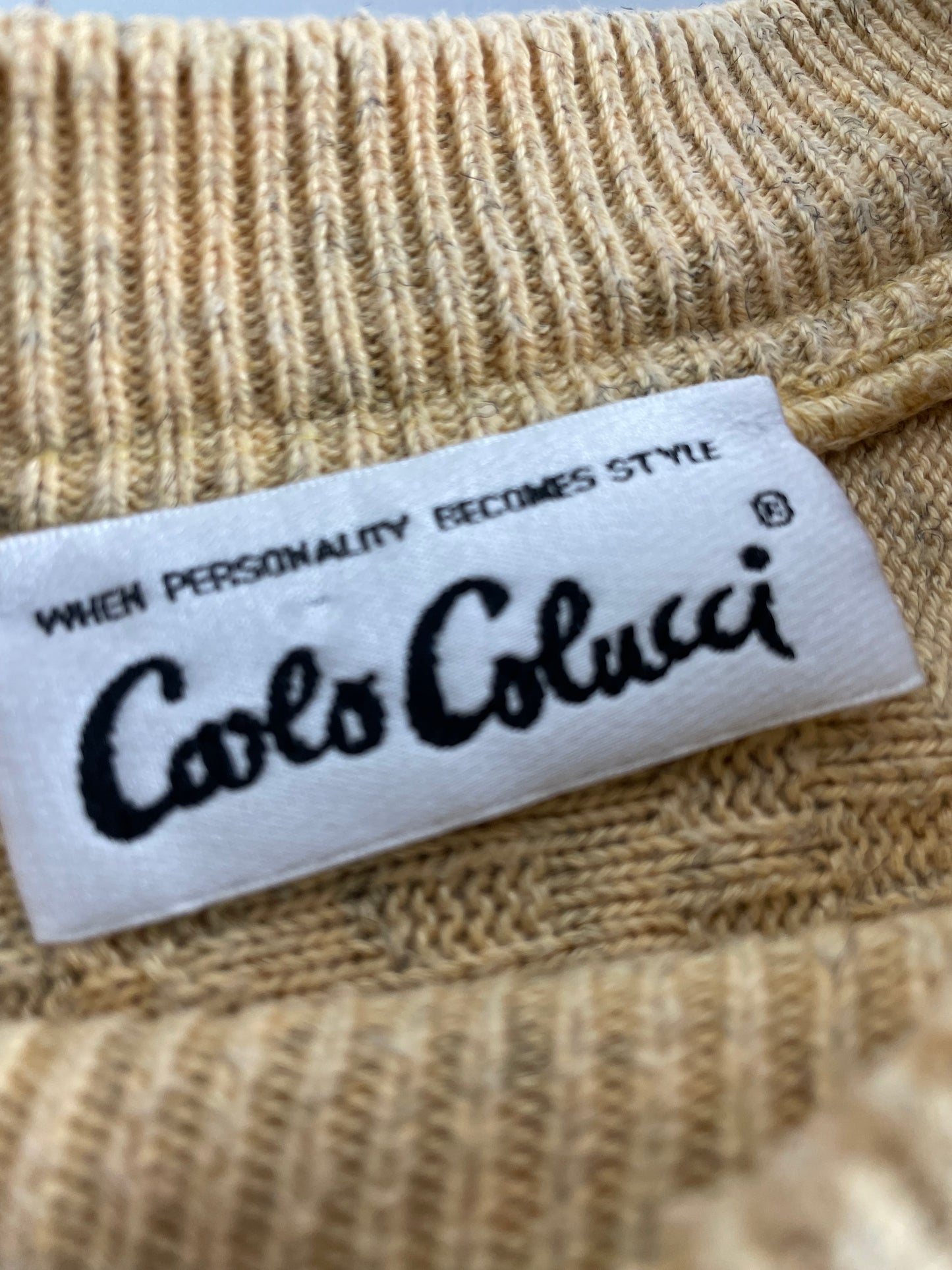 80s Carlo Colucci Knit Yellow M (48)