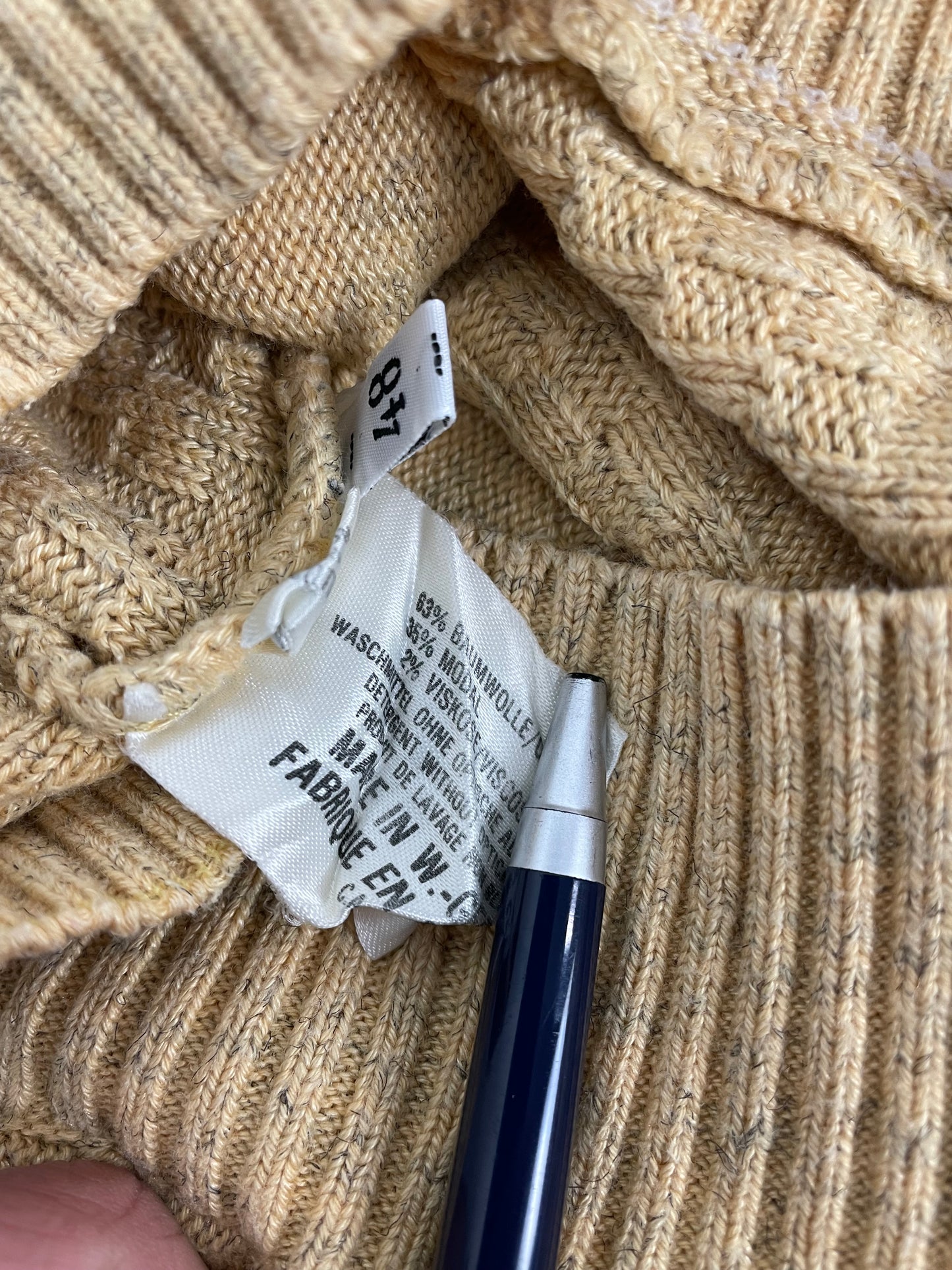 80s Carlo Colucci Knit Yellow M (48)