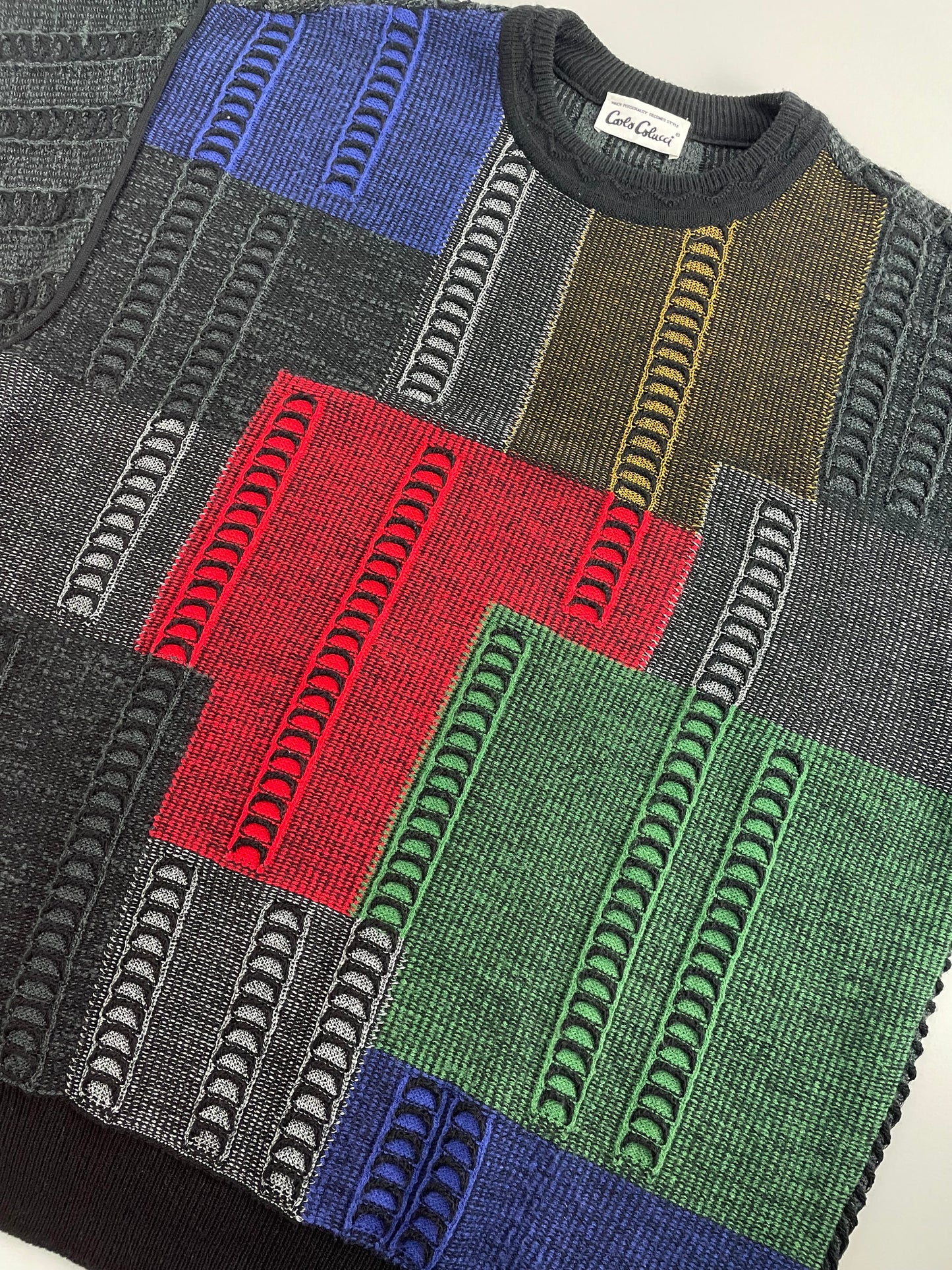 90s Carlo Colucci Knit Black XL