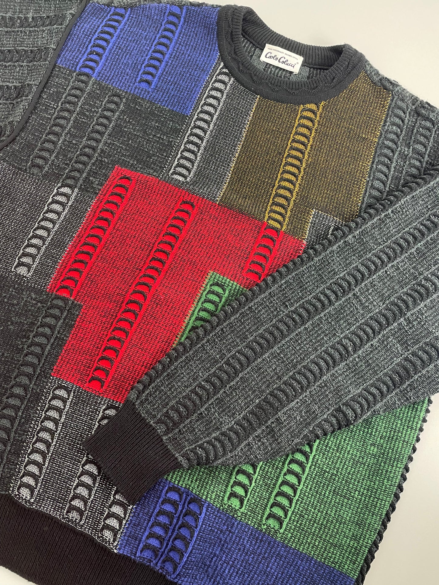 90s Carlo Colucci Knit Black XL