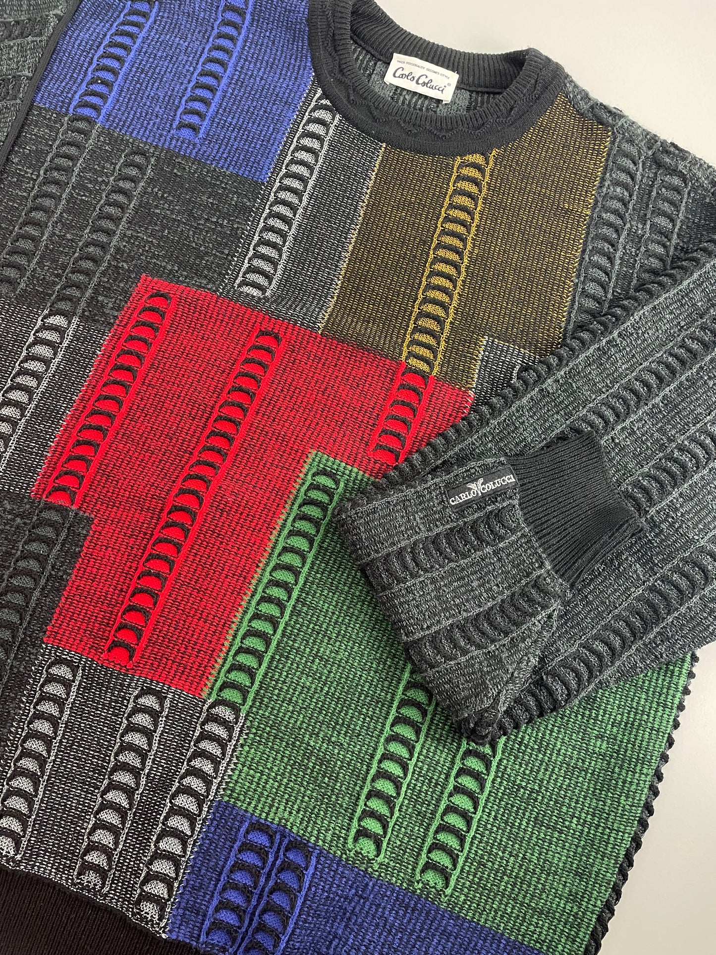 90s Carlo Colucci Knit Black XL