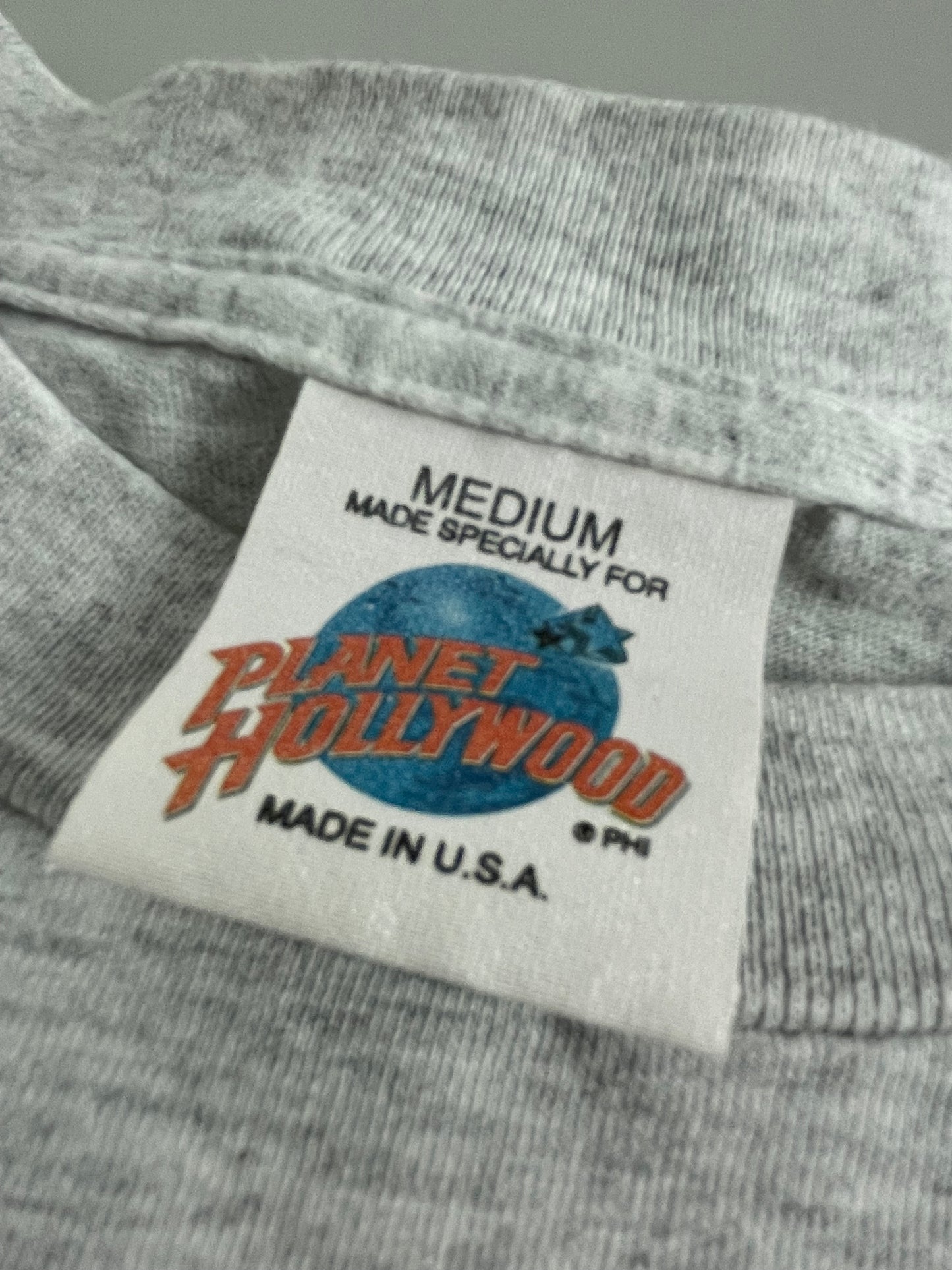 90s Planet Hollywood Walt Disney World T-Shirt Grey S