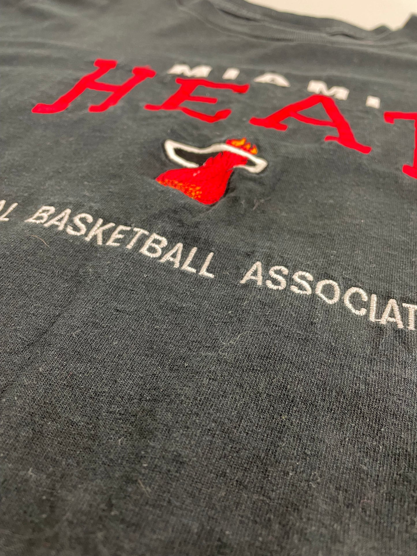 90s Lee Sport Miami Heat NBA T-Shirt Black XXL