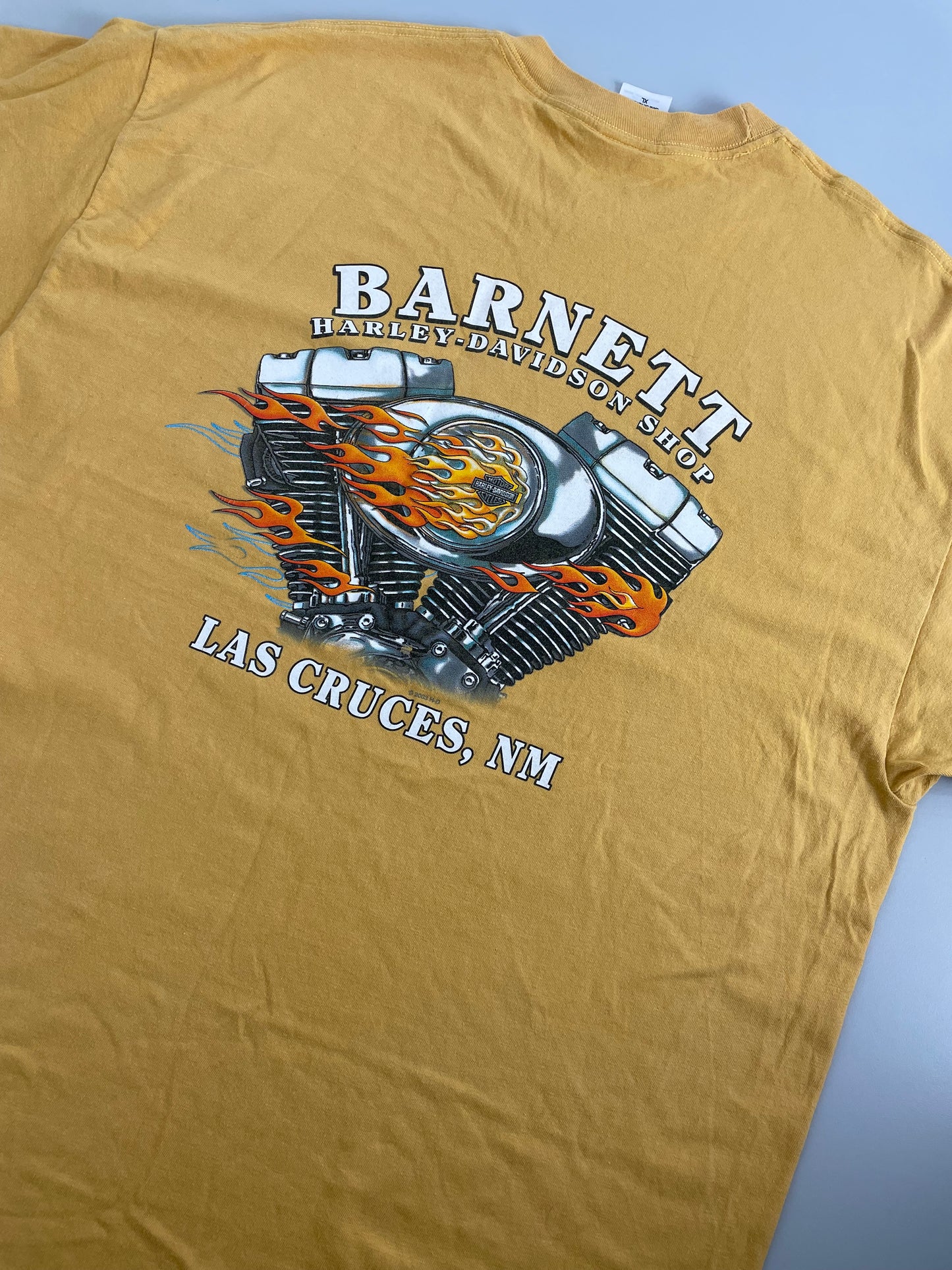 90s Harley Davidson T-Shirt Yellow XL