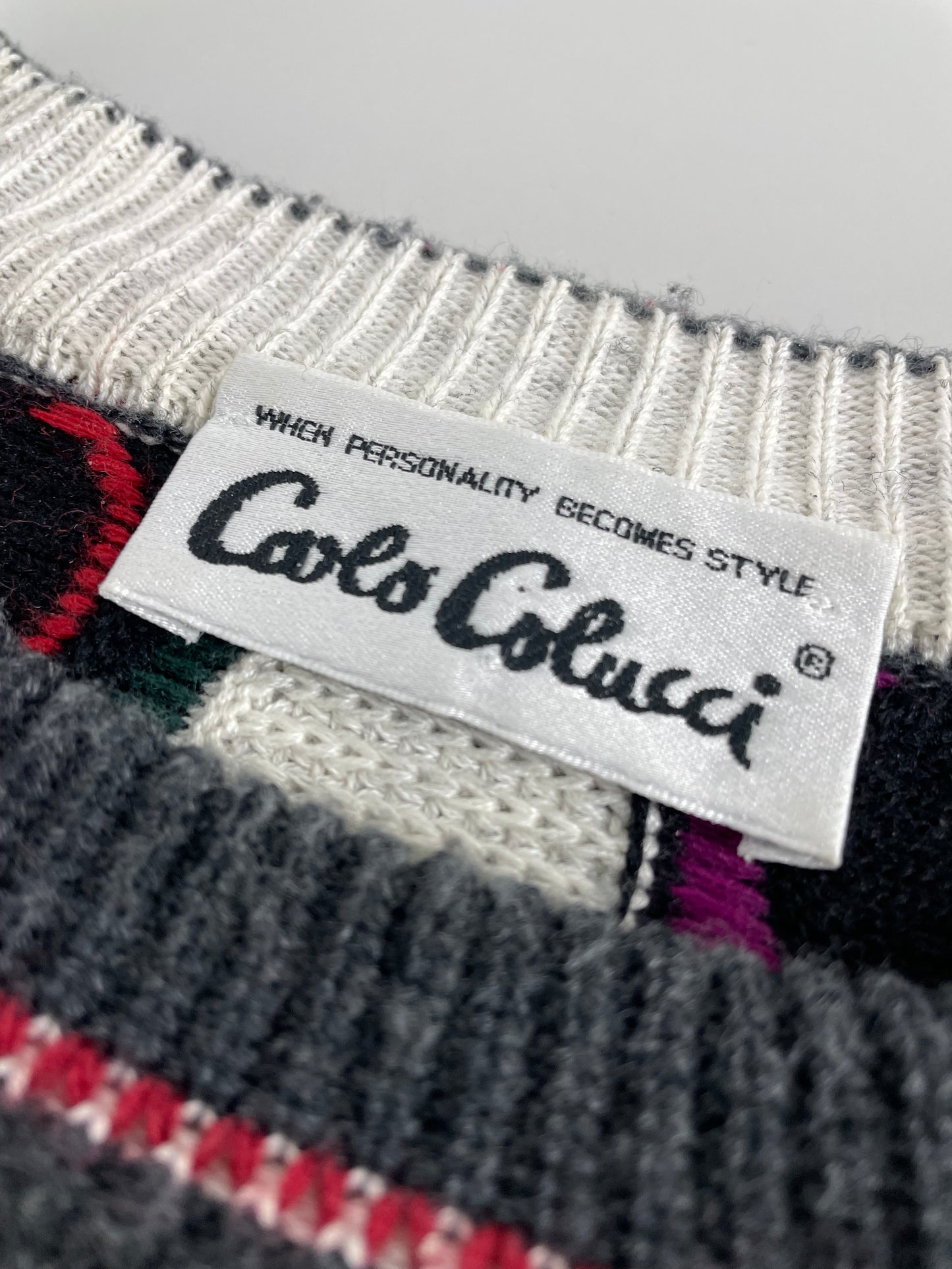 90s Carlo Colucci Knit Red Green L