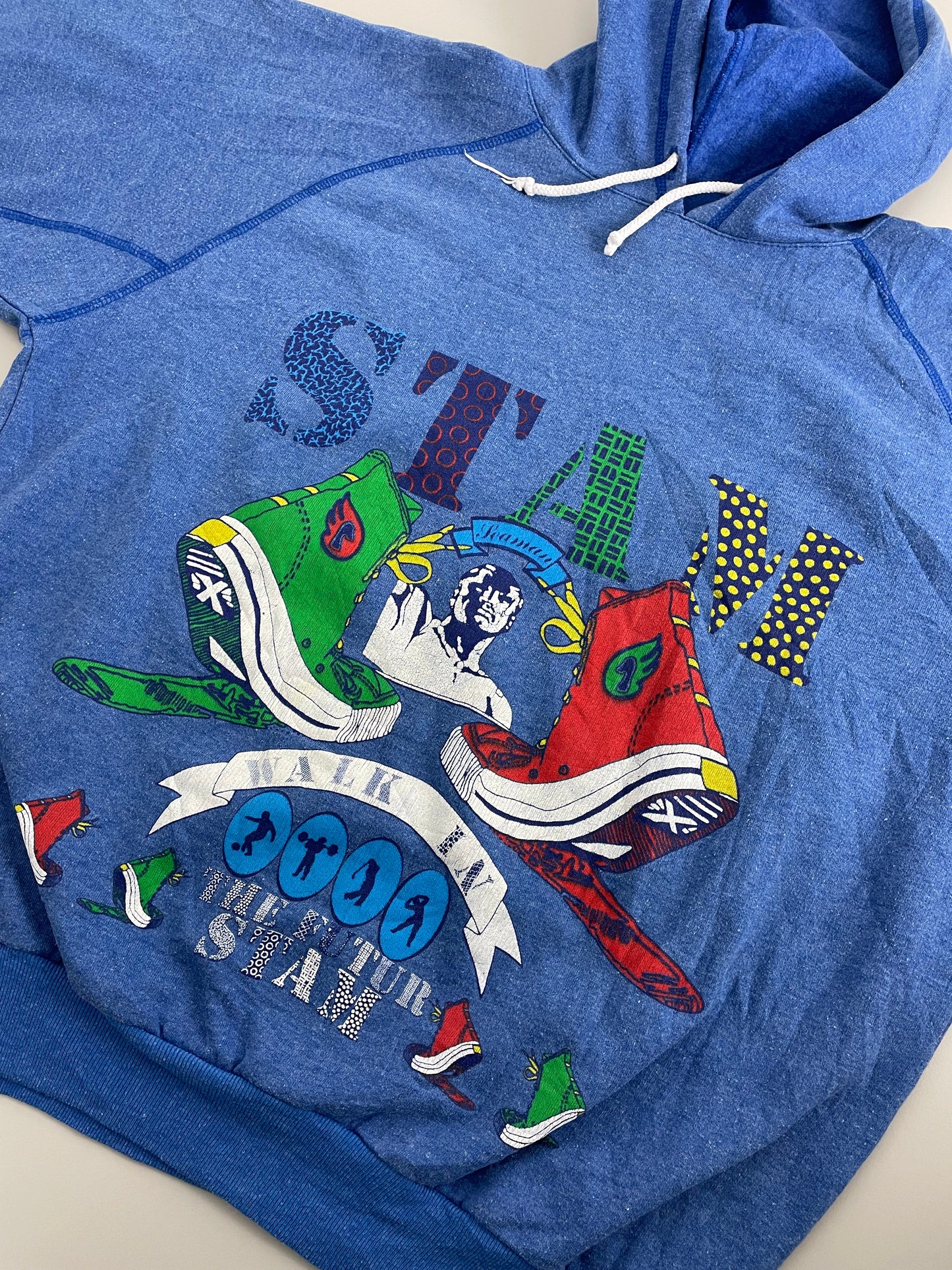 80s STAM Hoodie Blue M
