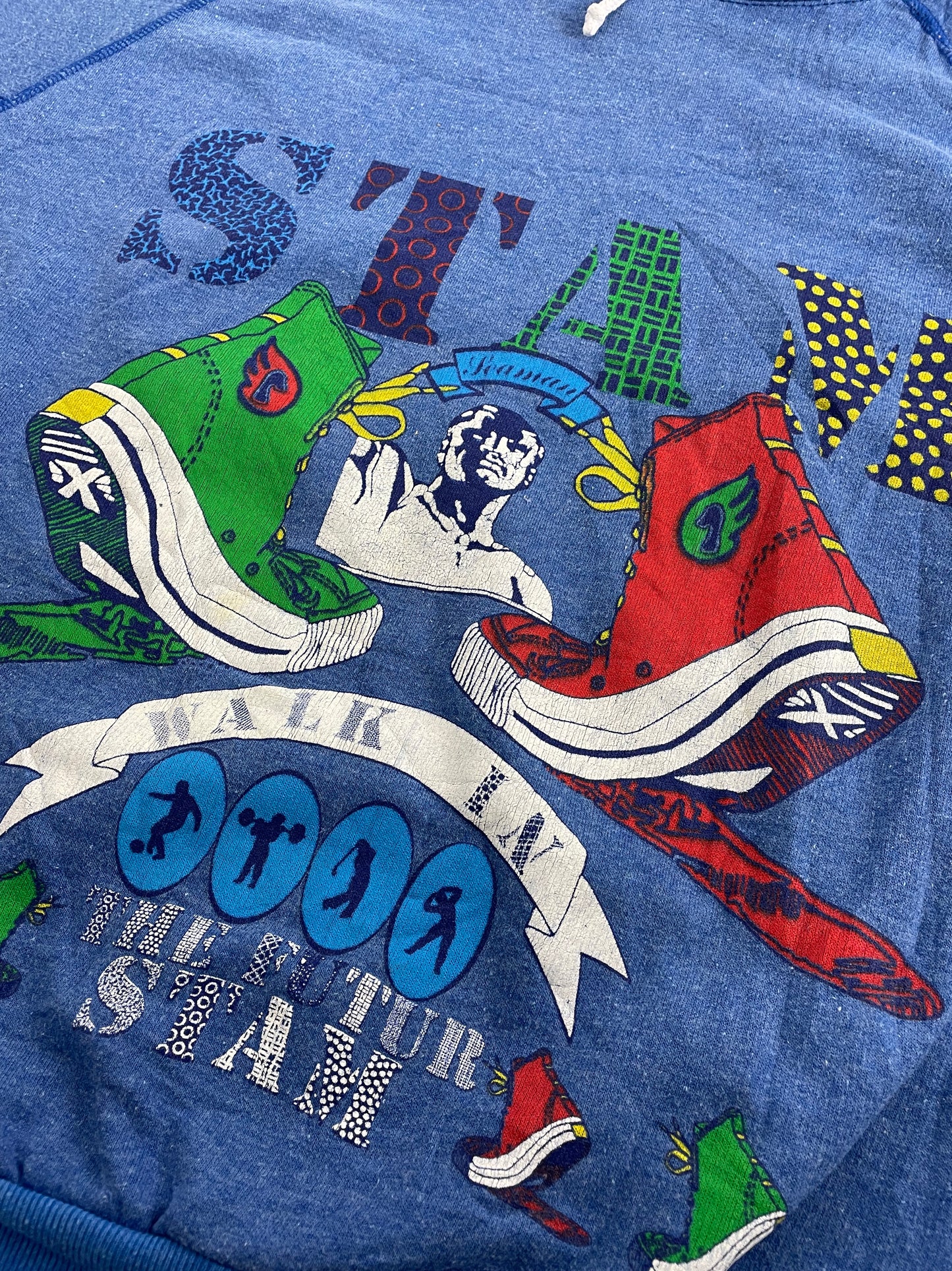80s STAM Hoodie Blue M