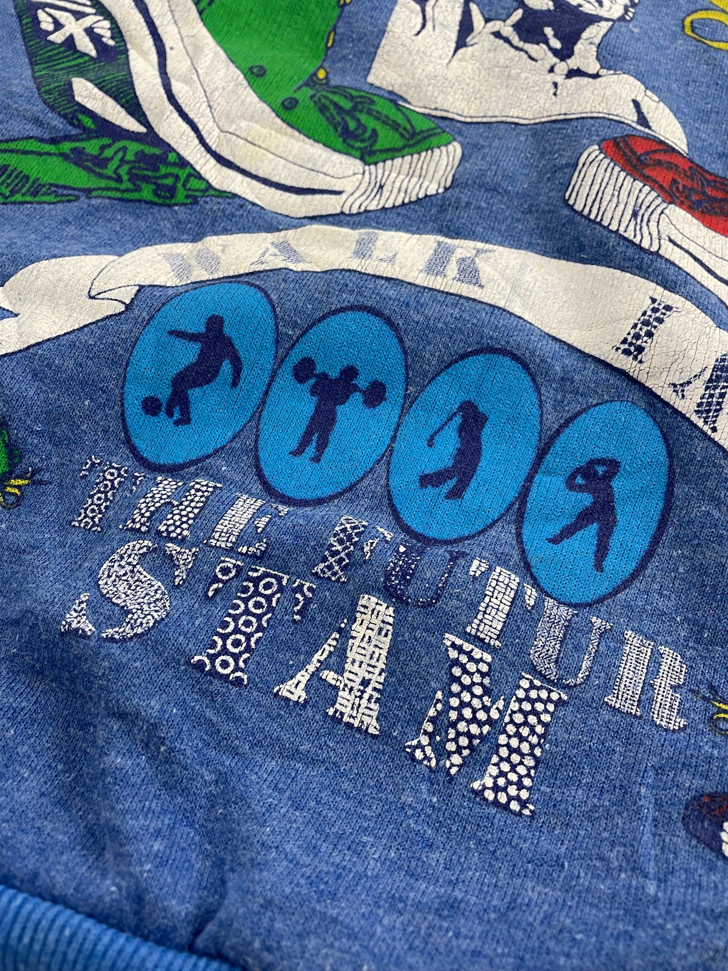 80s STAM Hoodie Blue M