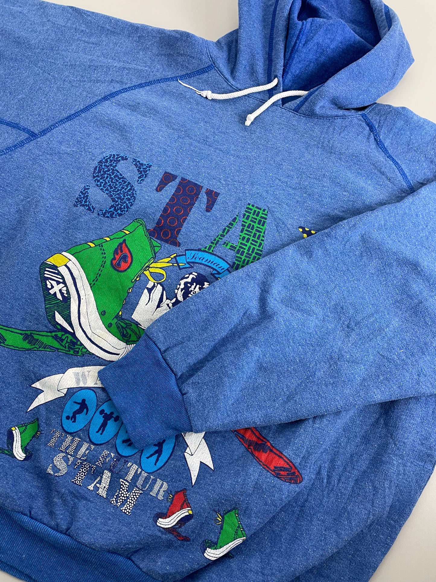 80s STAM Hoodie Blue M
