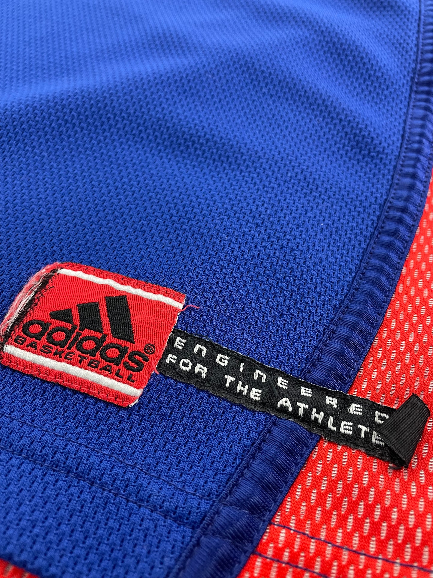 00s Adidas Basketball Longsleeve Blue Orange L