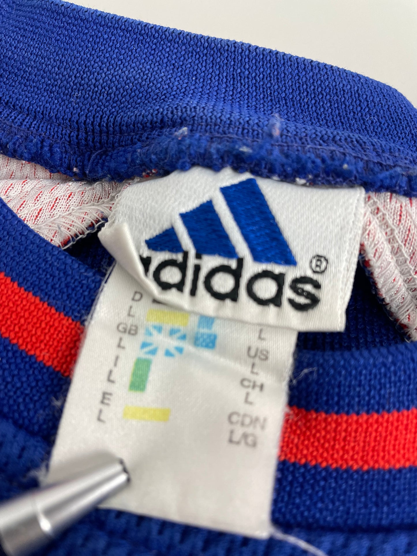 00s Adidas Basketball Longsleeve Blue Orange L