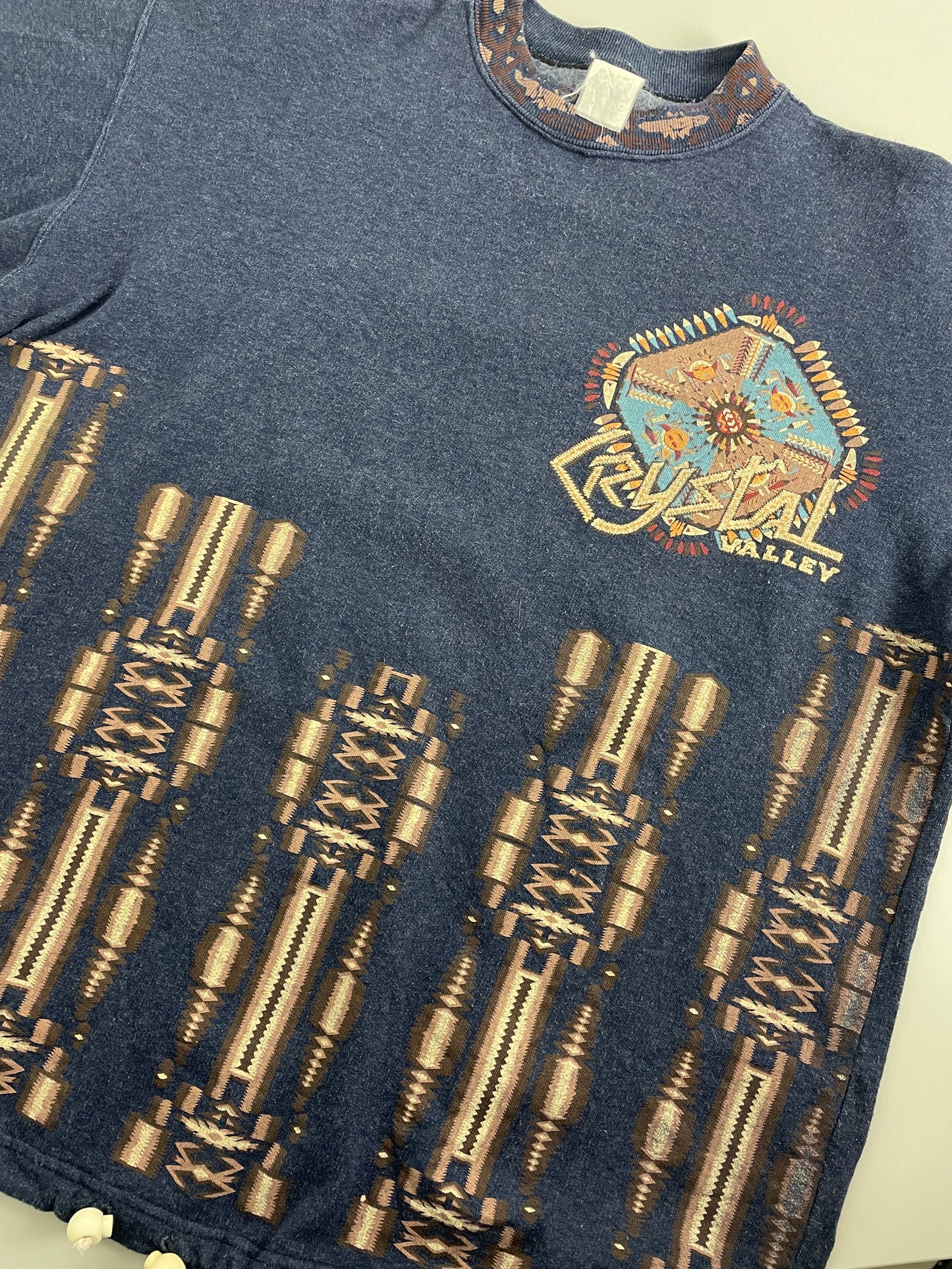 80s Christal Valley Sweatshirt Navy L