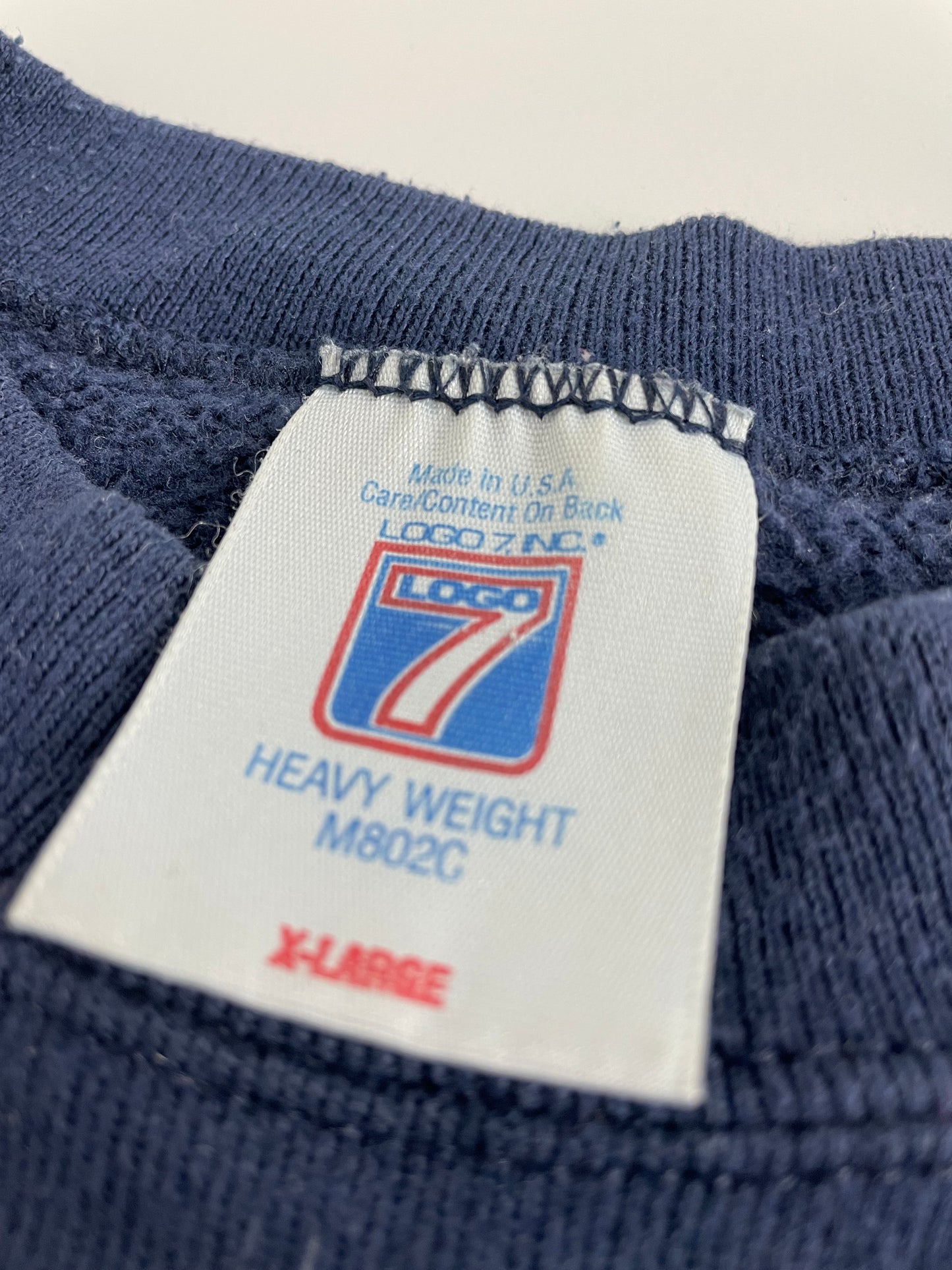 90s Logo7 Minessota Twins MLB Sweatshirt Navy XL