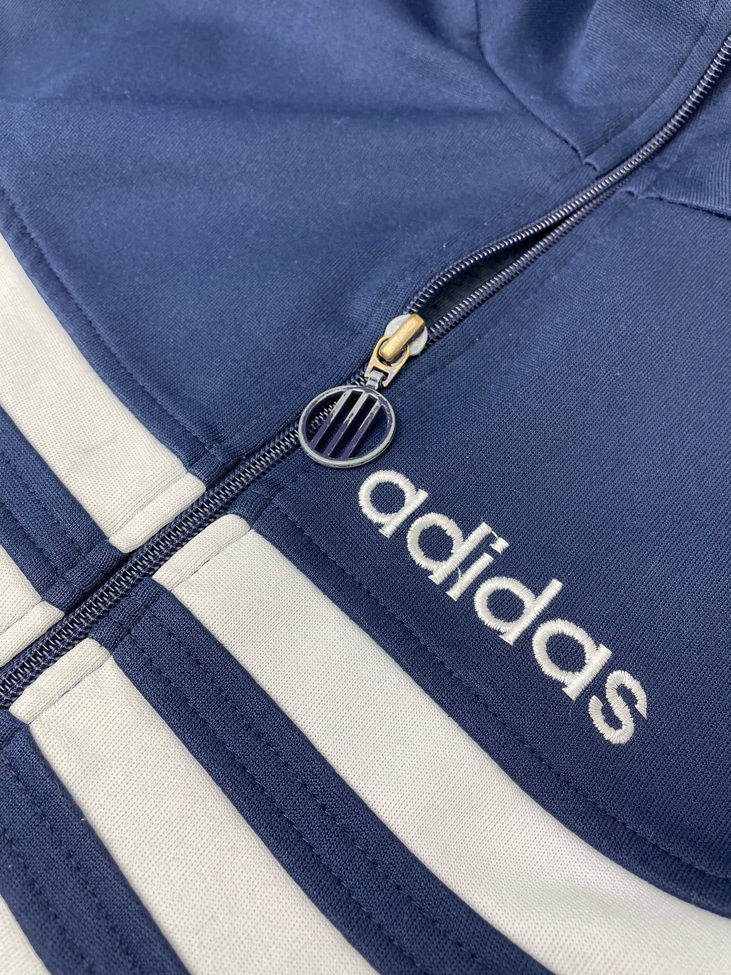 90s Adidas Jacket Blue white S/M