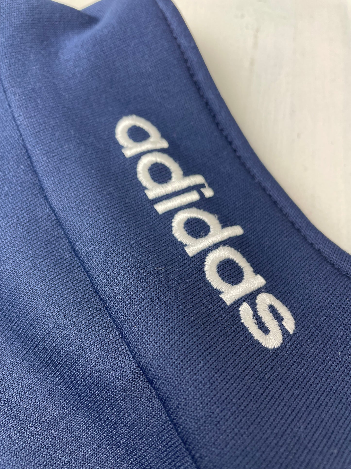 90s Adidas Jacket Blue white S/M