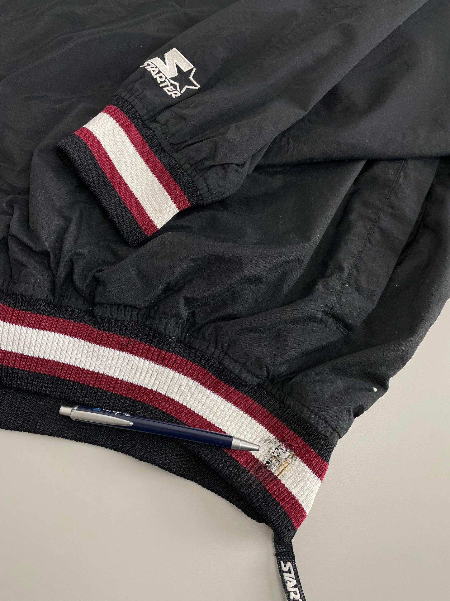 90s Starter Colorado Avalanche NHL Pullover Black L