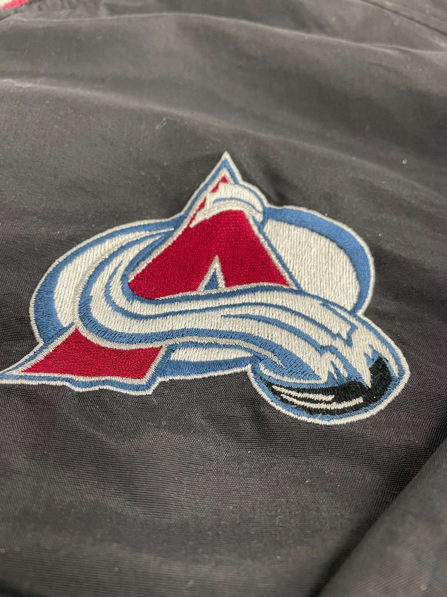 90s Starter Colorado Avalanche NHL Pullover Black L