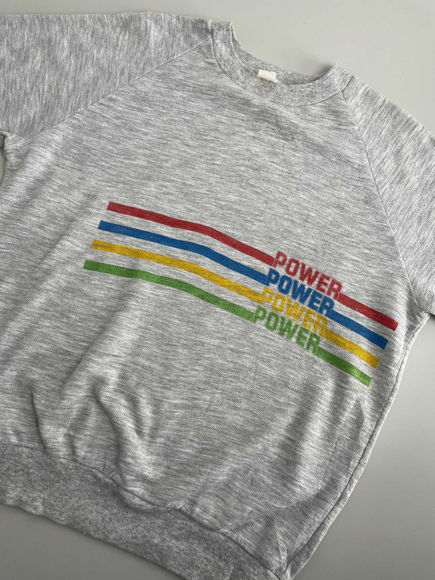 80s Unbranded Sweatshirt Grey M