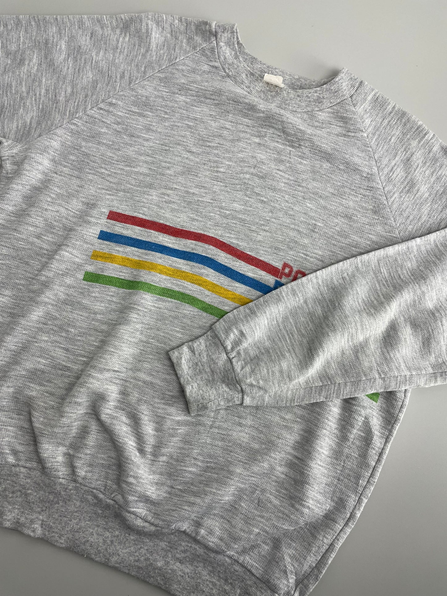 80s Unbranded Sweatshirt Grey M