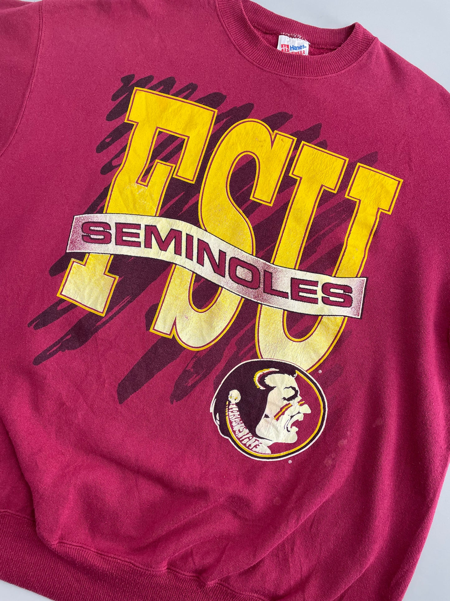 90s Hanes Florida State University Seminoles NCAA Sweatshirt Red L