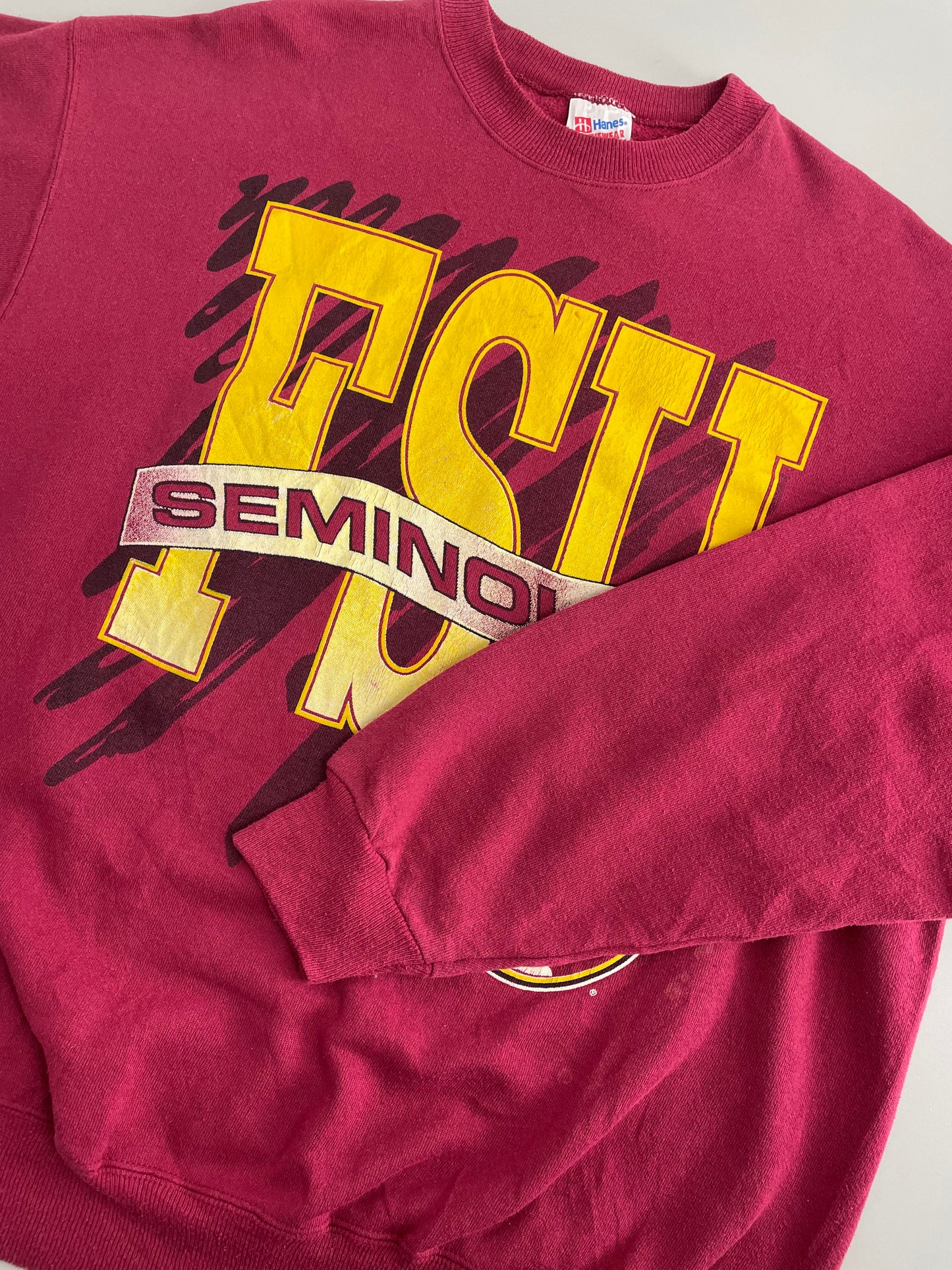 90s Hanes Florida State University Seminoles NCAA Sweatshirt Red L