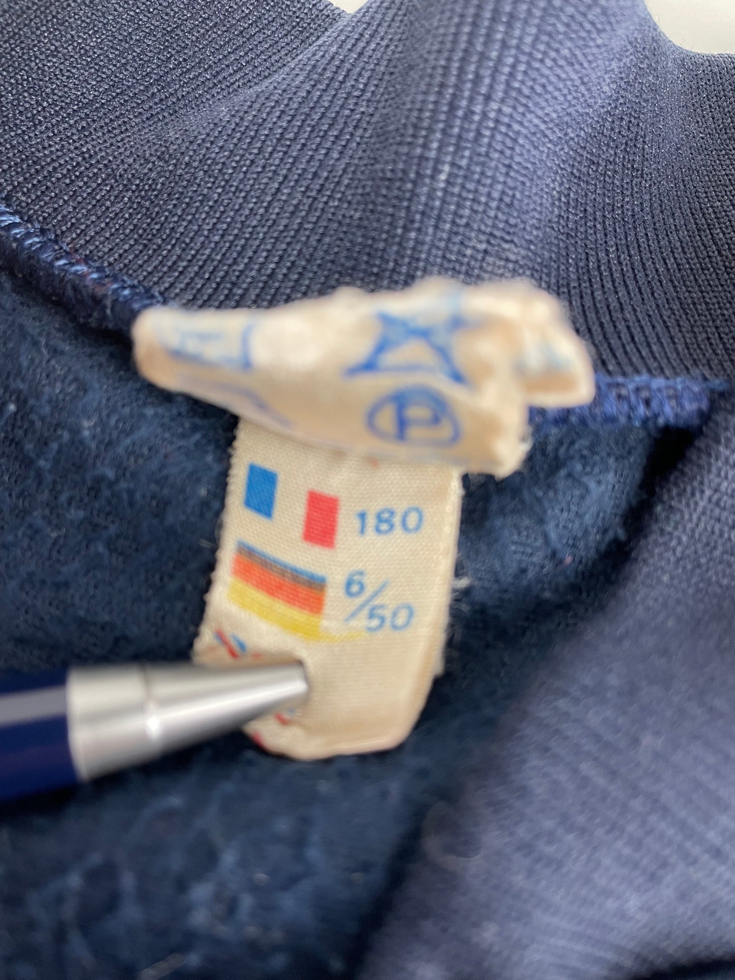 80s Adidas Trackjacket Navy Red S/M
