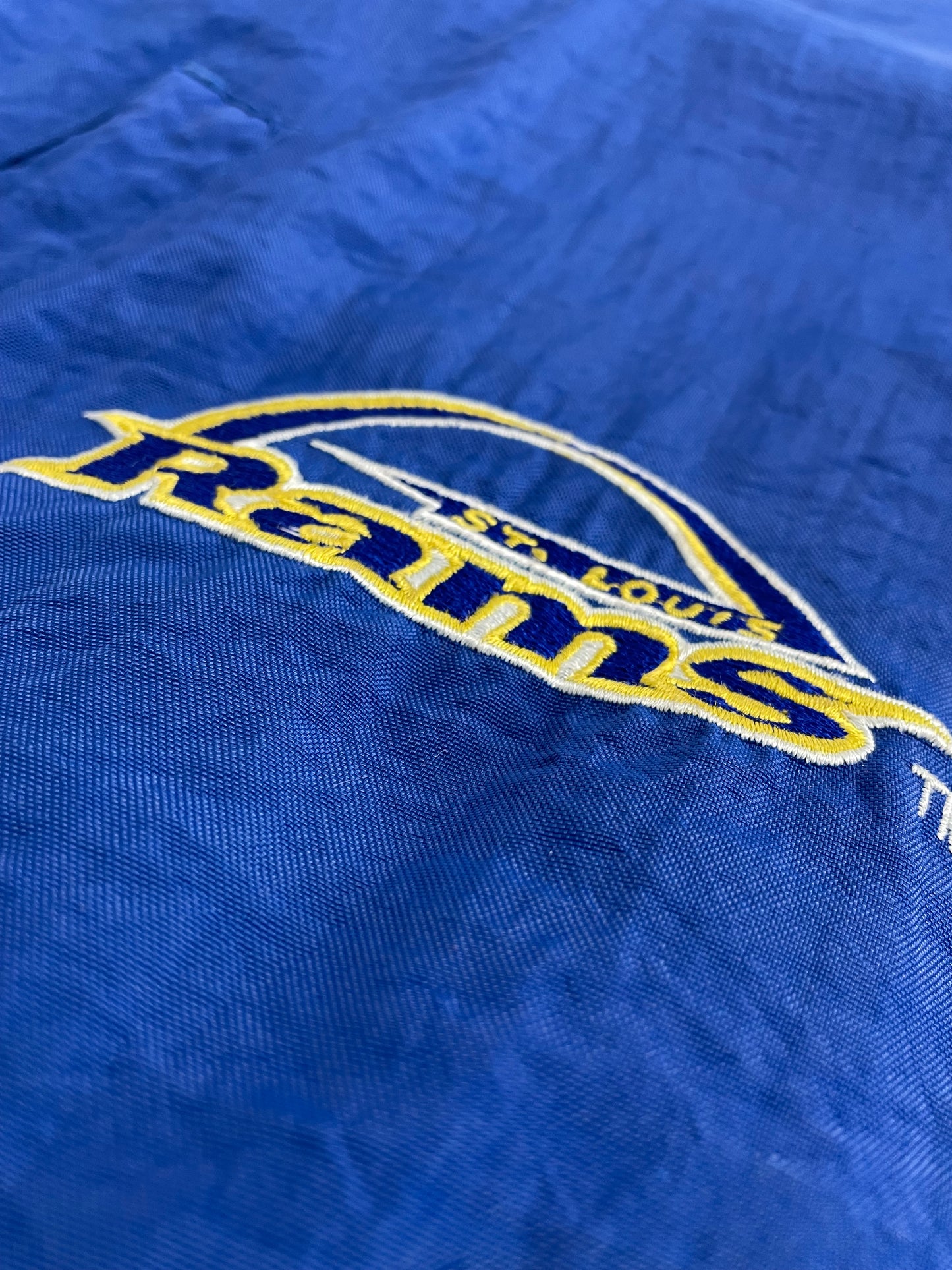 90s Starter St. Louis Rams NFL Jacket Blue L