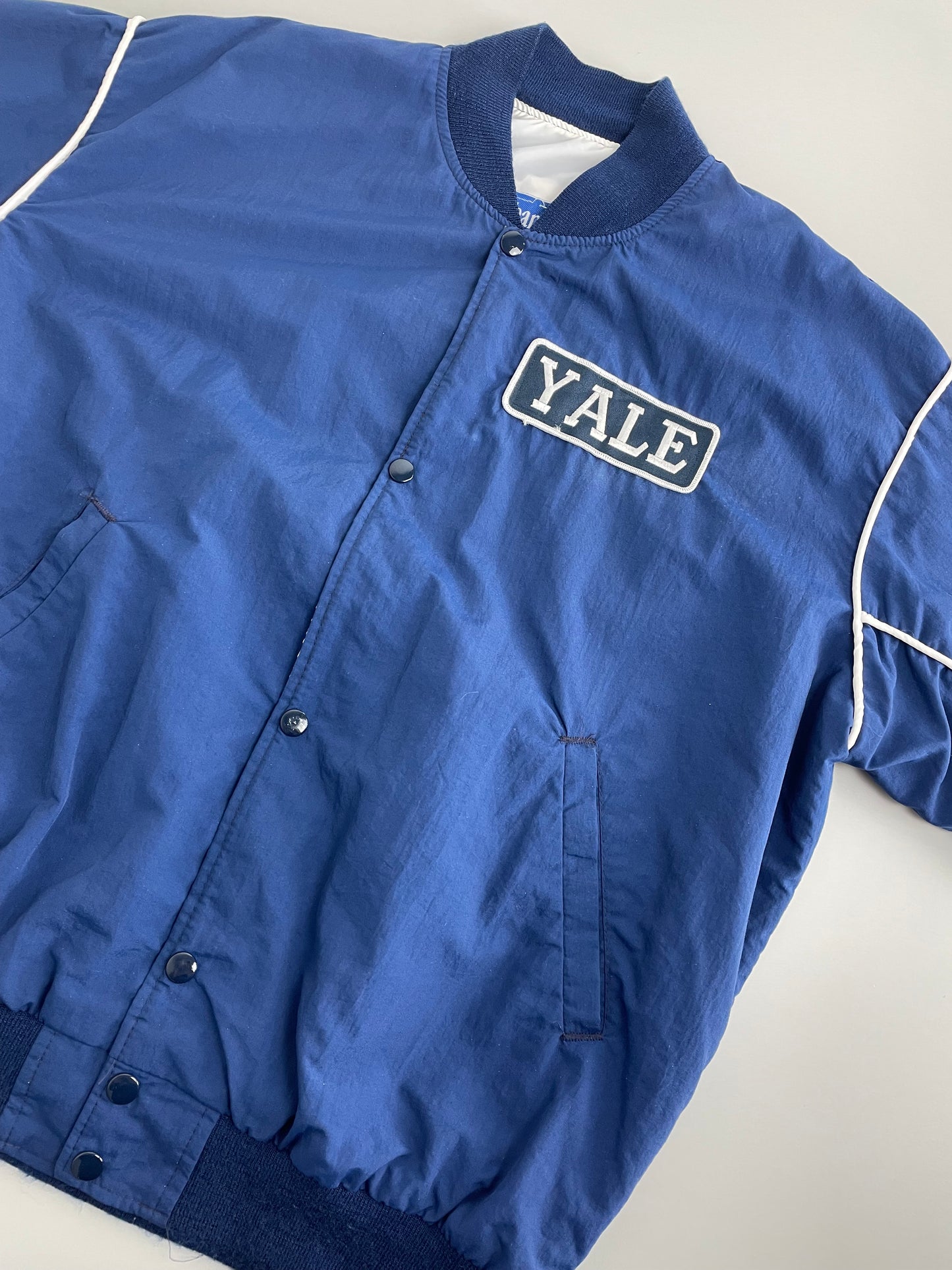 80s Starter Yale NCAA Jacket Blue L