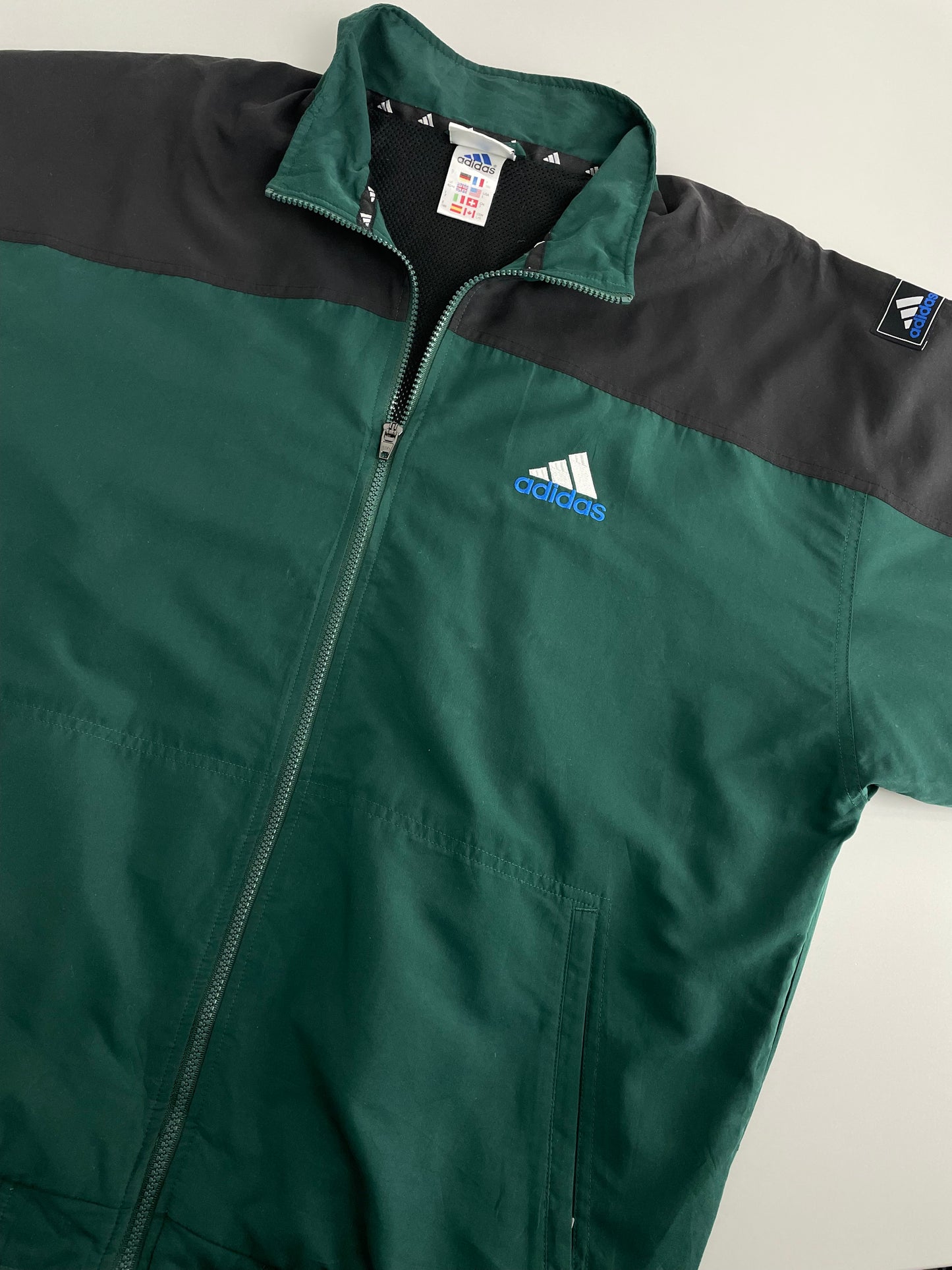 90s Adidas Trackjacket Green L