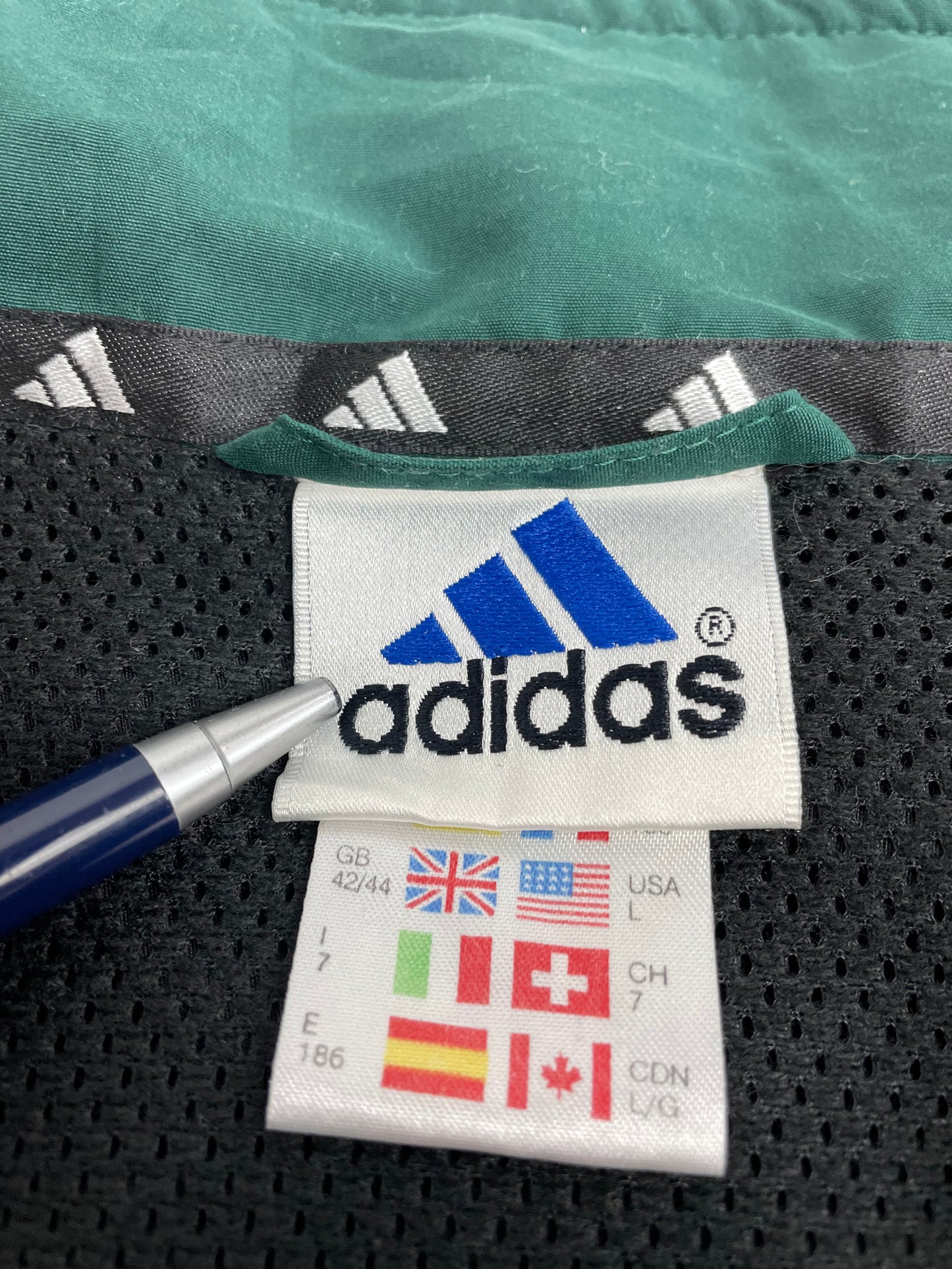 90s Adidas Trackjacket Green L