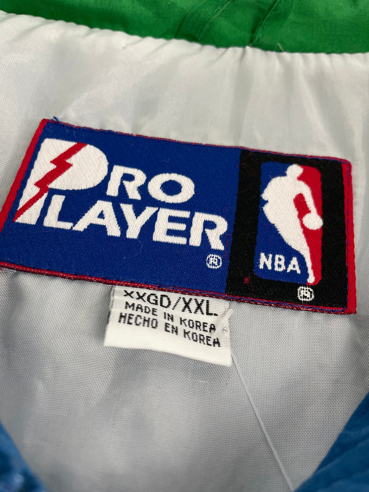 90s Pro Player Minessota Timberwolves NBA Jacket Blue Green XXL
