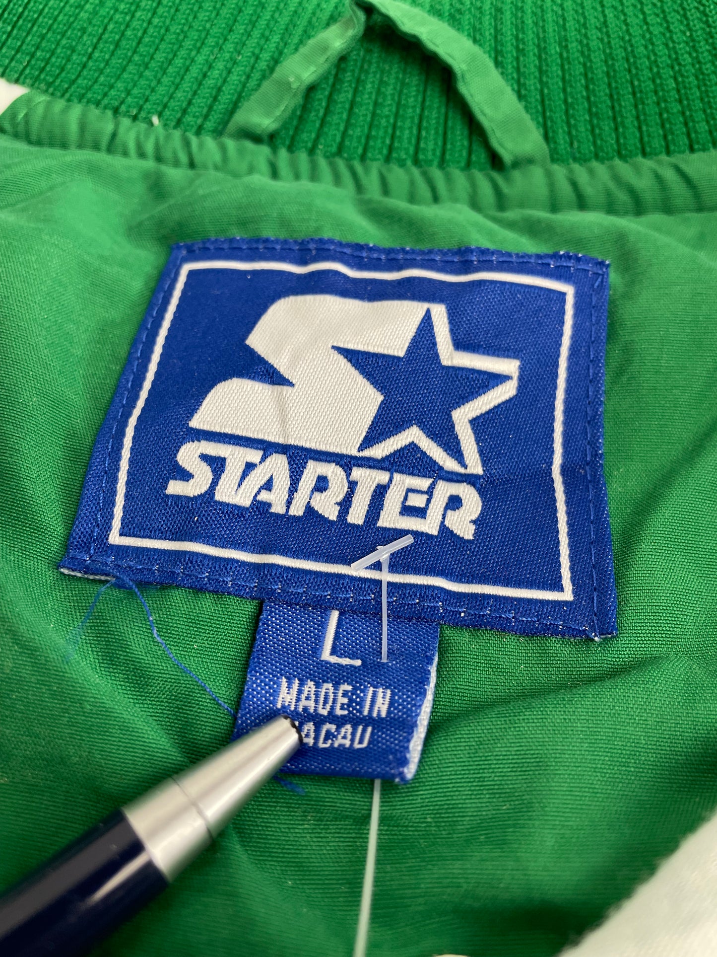 90s Starter Marshall University NCAA Pullover Green L