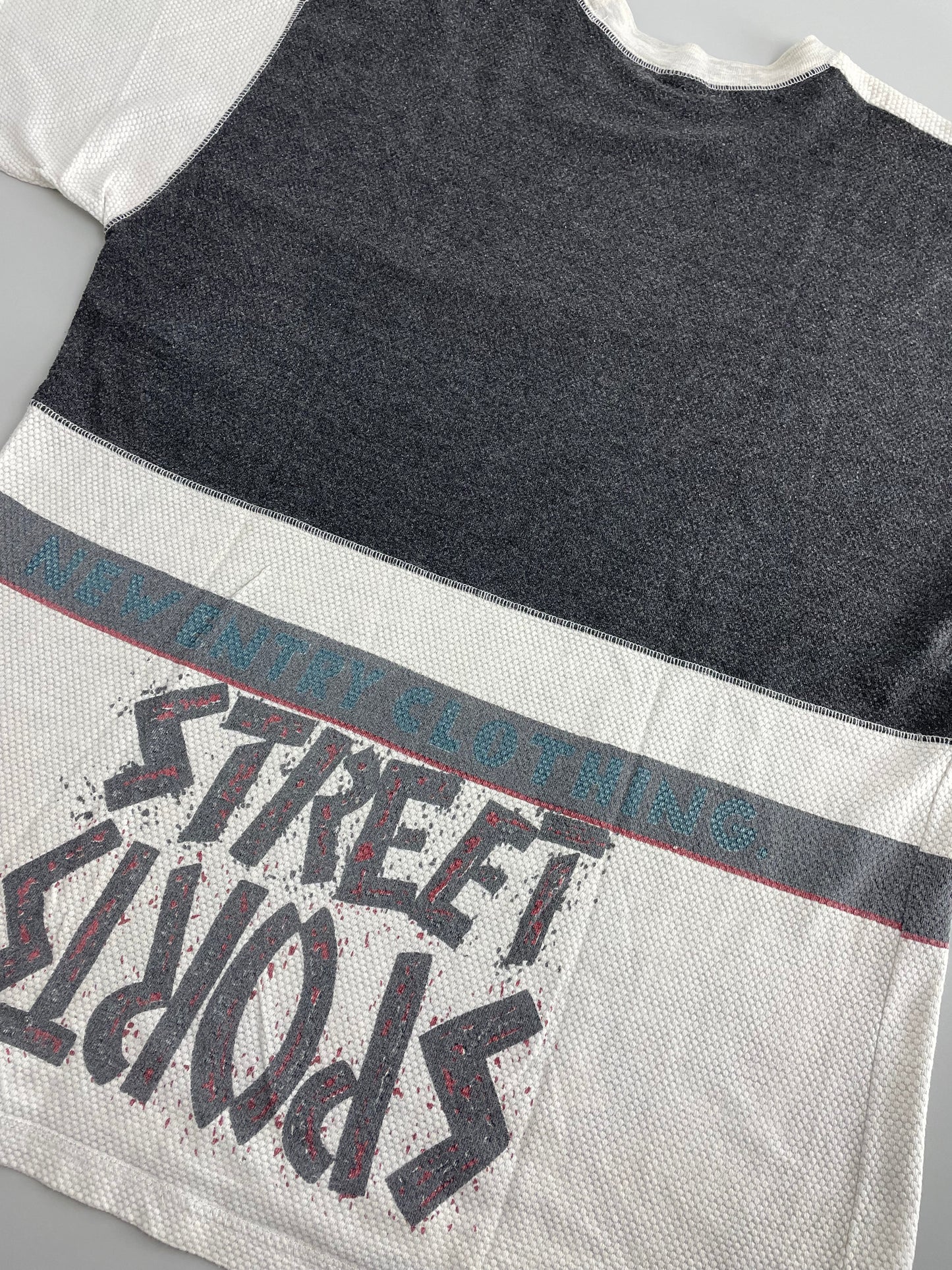 90s Unbranded T-Shirt Street Ball Grey Beige L