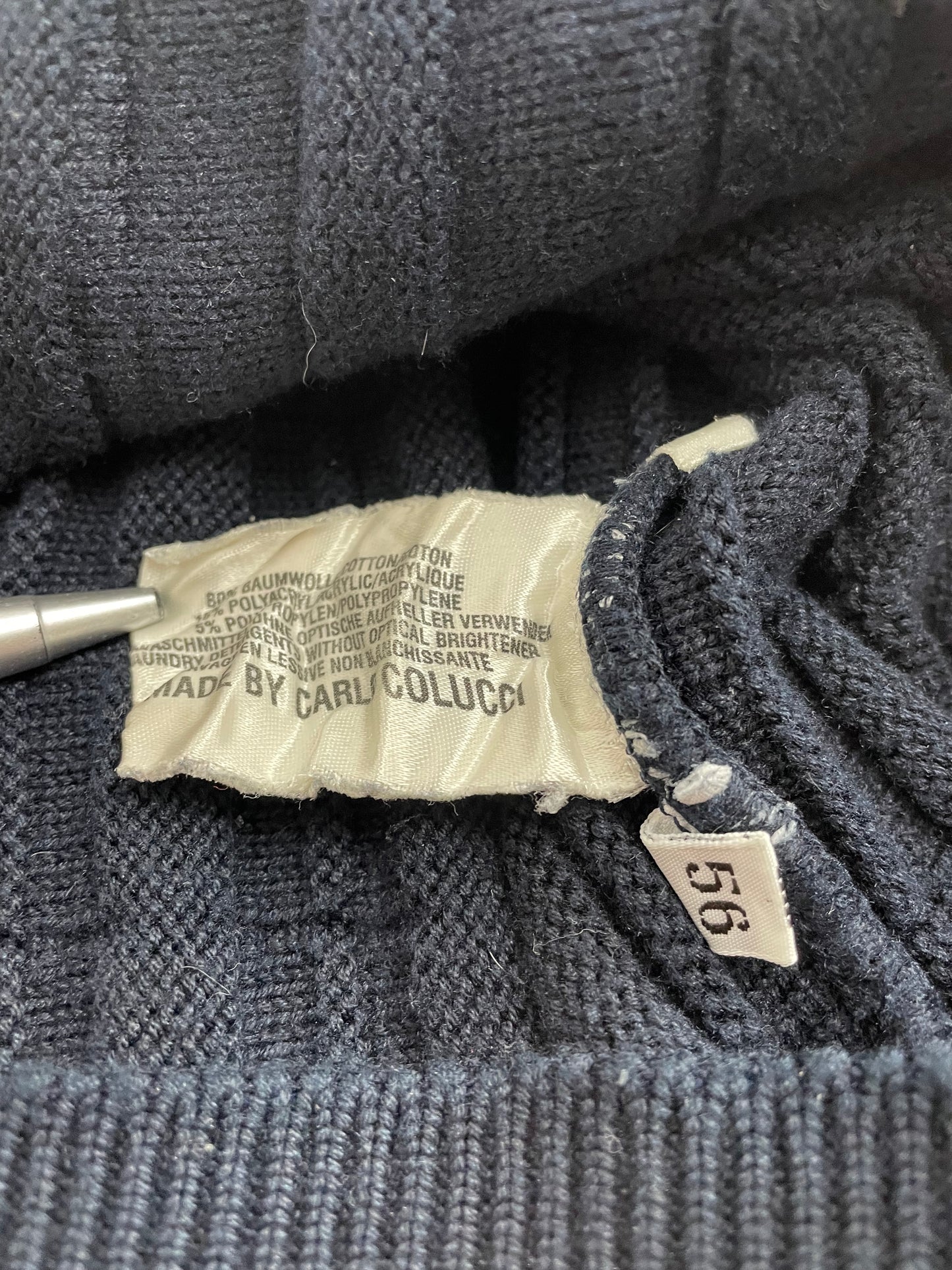90s Carlo Colucci Knit Navy XL