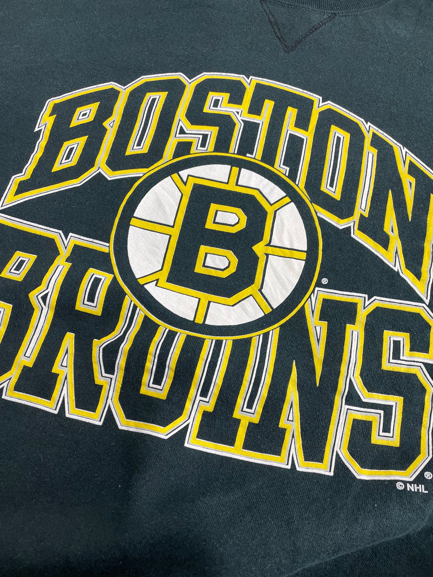 90s Russel Athletic Boston Bruins NHL Sweatshirt Black L