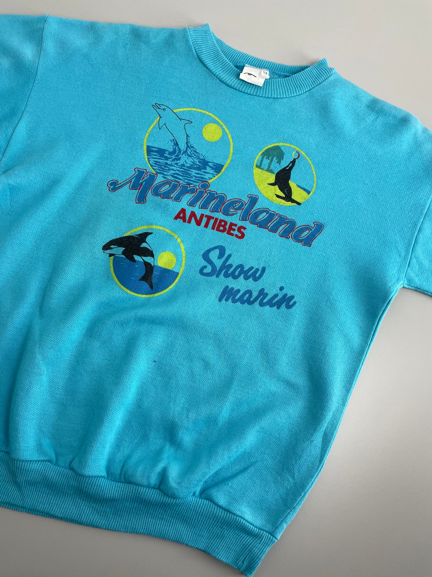 80s Unbranded Sweatshirt Turqoise S