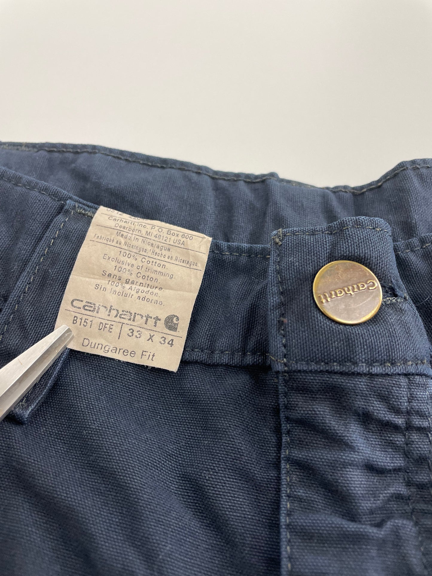00s Carhartt Pant Navy 33 x 34